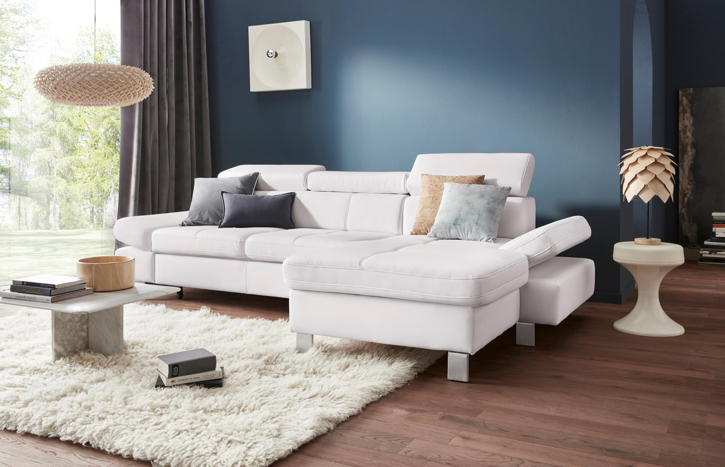 exxpo - sofa fashion Ecksofa "Fiji, hochwertige Detailverarbeitung, Breite günstig online kaufen