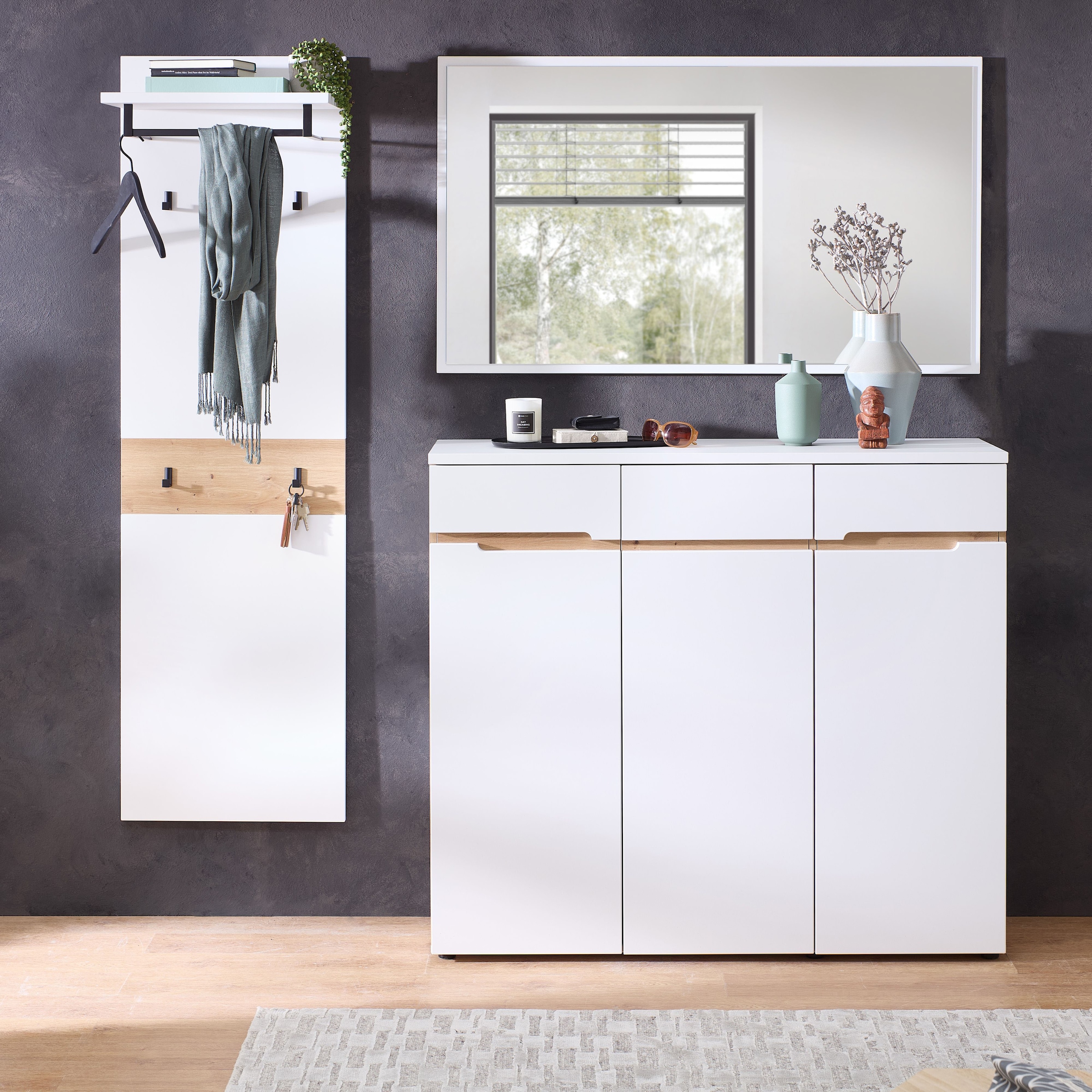 Innostyle Garderoben-Set "Memphis Garderoben Set, 181x190x38cm (B/H/T)" 3 S günstig online kaufen