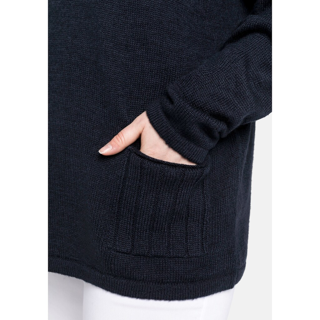 Sheego V-Ausschnitt-Pullover »Pullover«