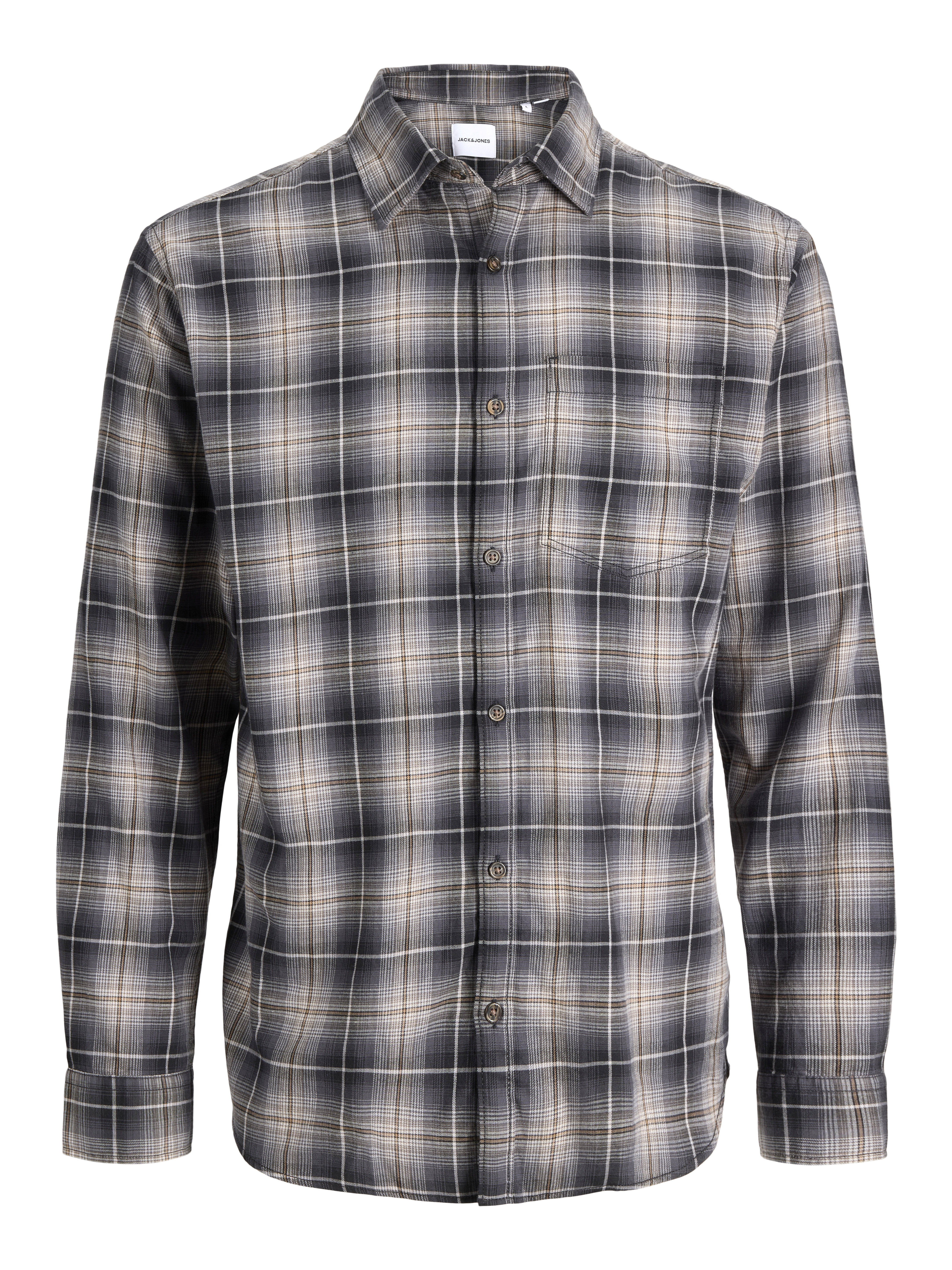Jack & Jones Langarmhemd "JJJAMES FLANNEL SHIRT L/S" Baumwolle, regular fit