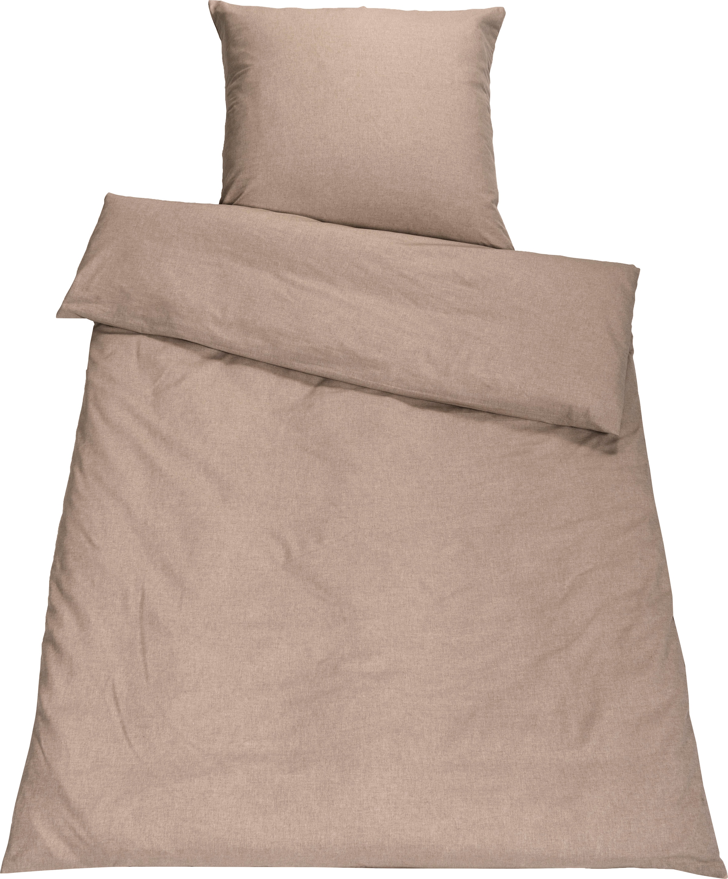 SETEX Bettwäsche "Chambray" 3 Stk. tlg. in diversen Uni-Tönen günstig online kaufen