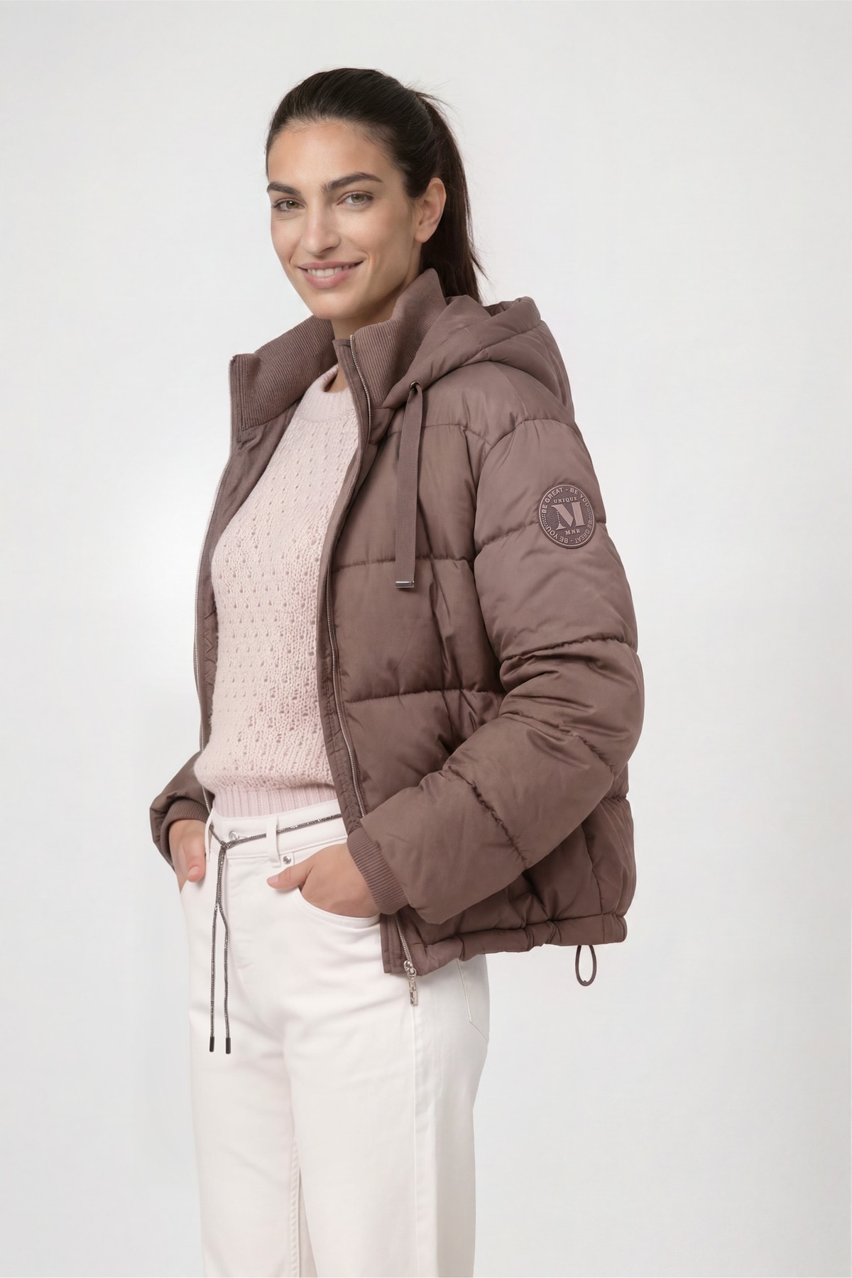 Monari Steppjacke »Jacke Stepp« mit Kapuze Regular fit mit Stehkragen und Kapuze