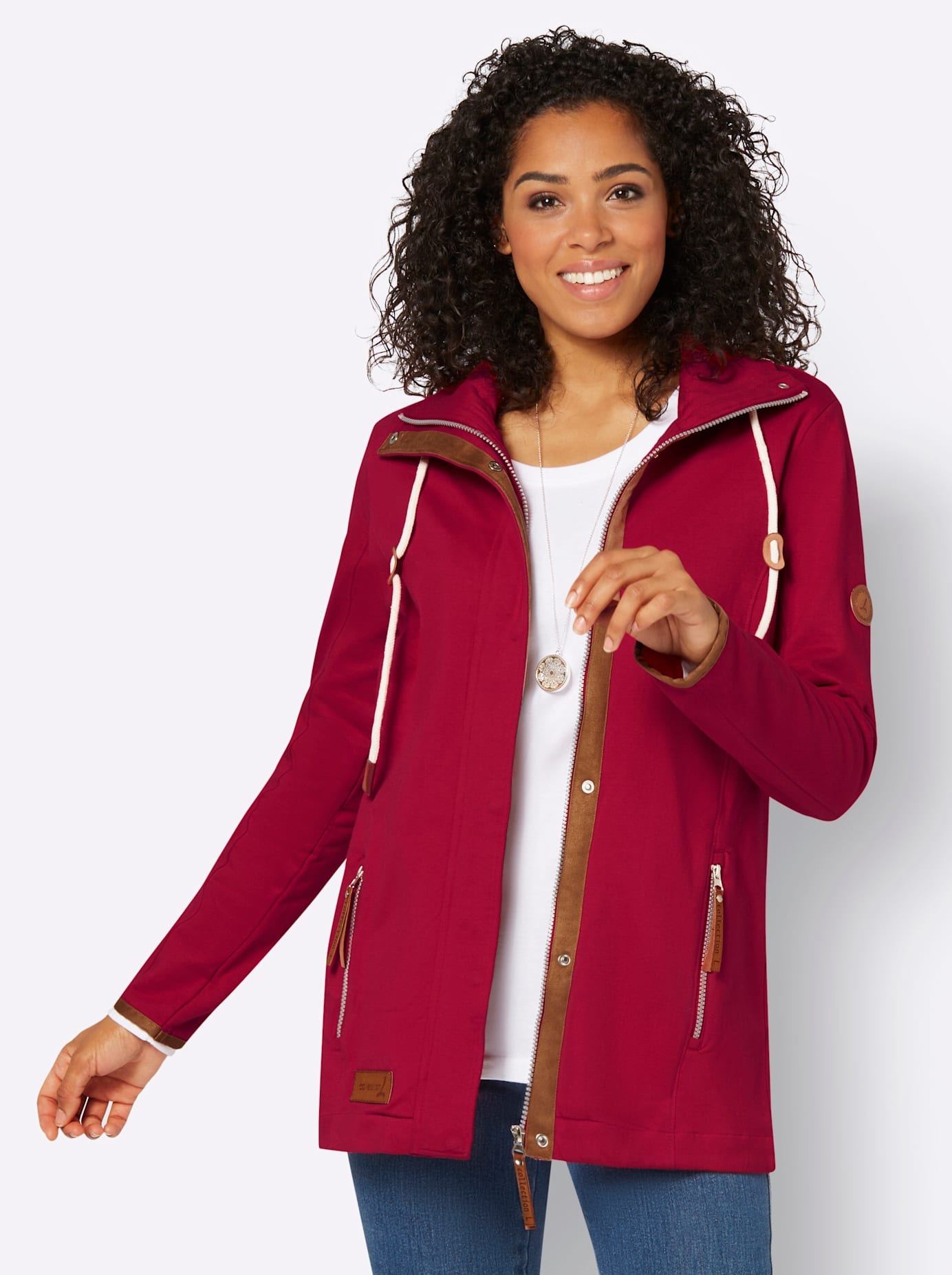 Casual Looks Shirtjacke "Sweatjacke" günstig online kaufen