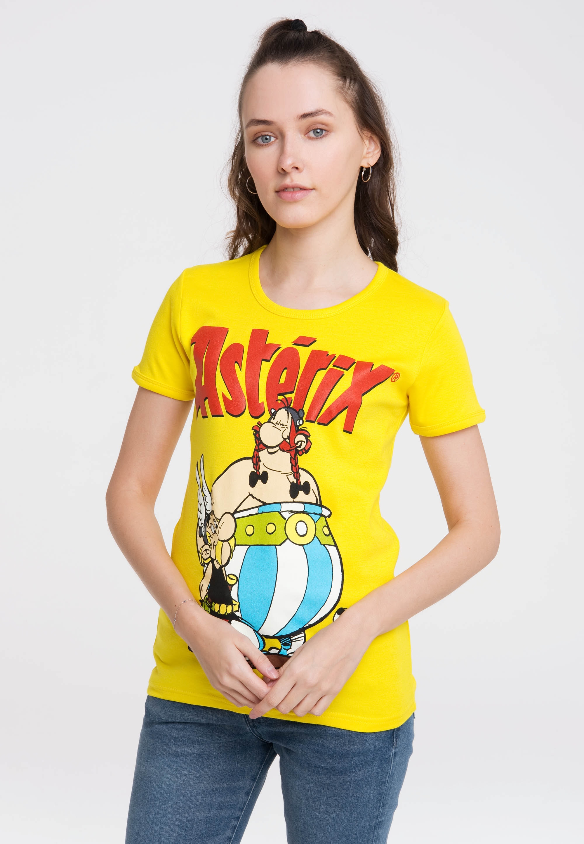 bestellen lizenziertem | Originaldesign T-Shirt der mit LOGOSHIRT Gallier«, BAUR »Asterix