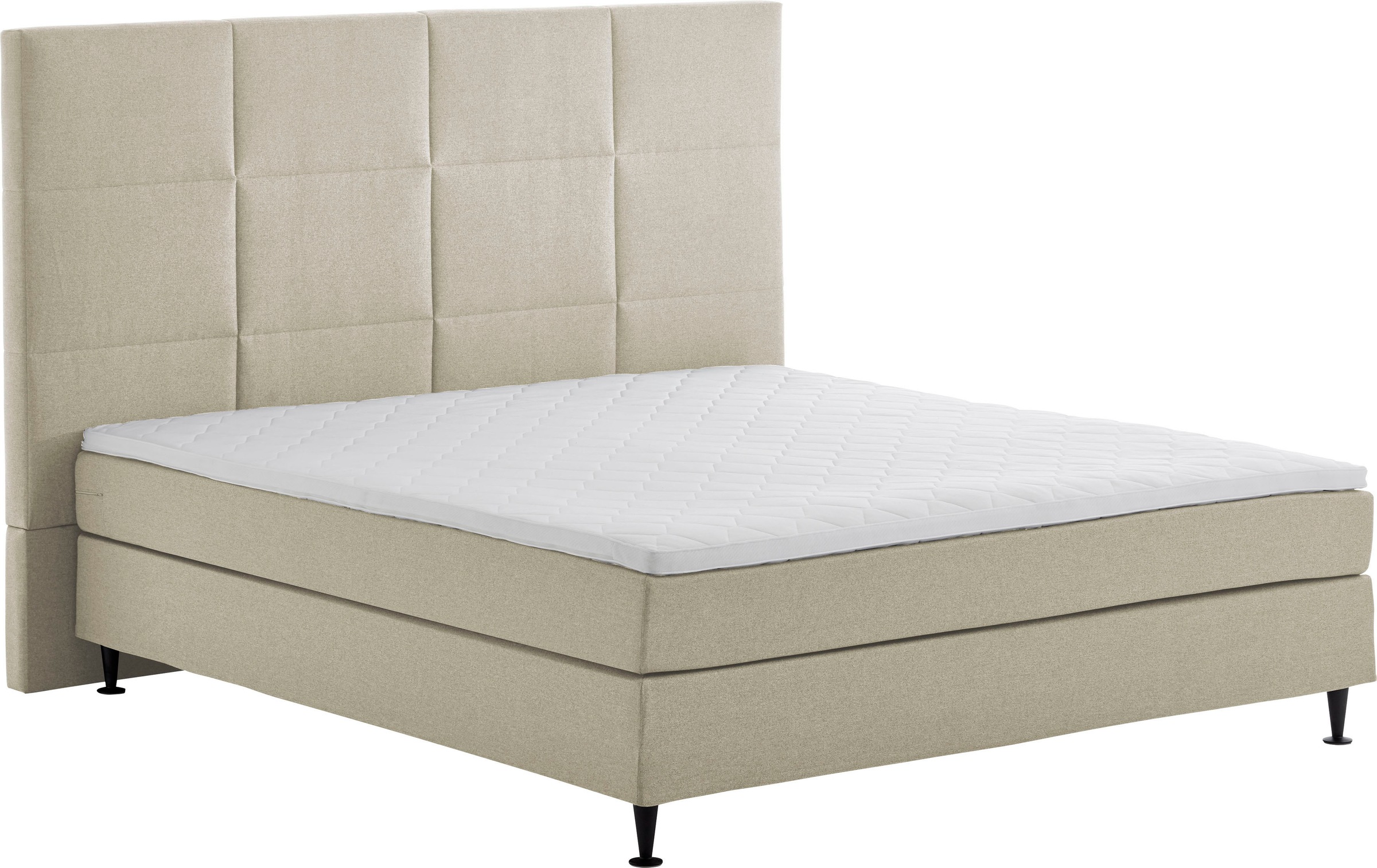 andas Boxspringbett »Linja«, mit Hotelbett-Charakter, Komfortliegehöhe und Topper inklusive