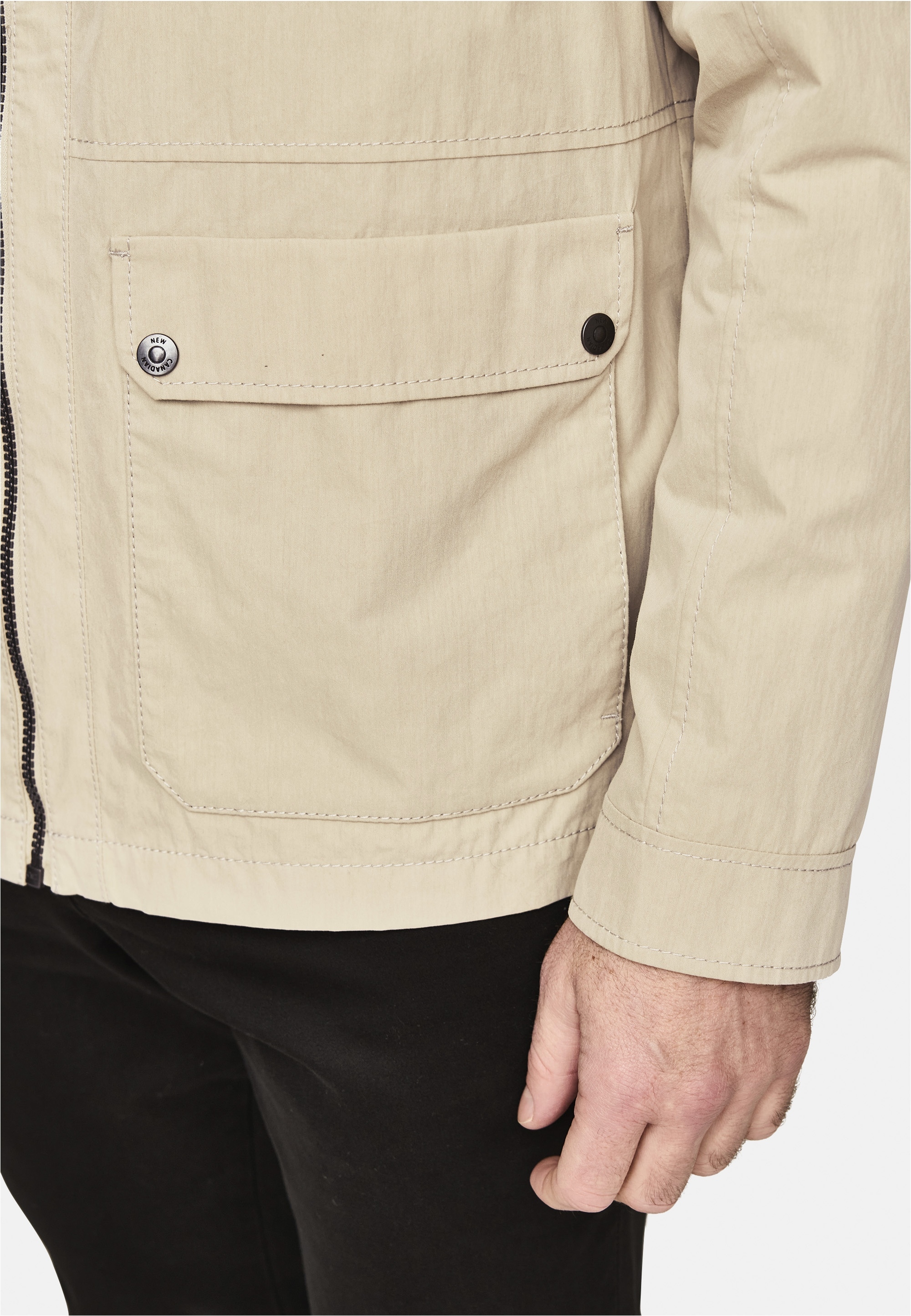 New Canadian Outdoorjacke »Cotton-Mix«, (1 St.), mit wind- und wasserabweisender Funktion