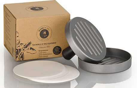 Burgerpresse »Buddy BBQ«, (1 St.), mit 100 Blatt Papier, Ø 12 cm