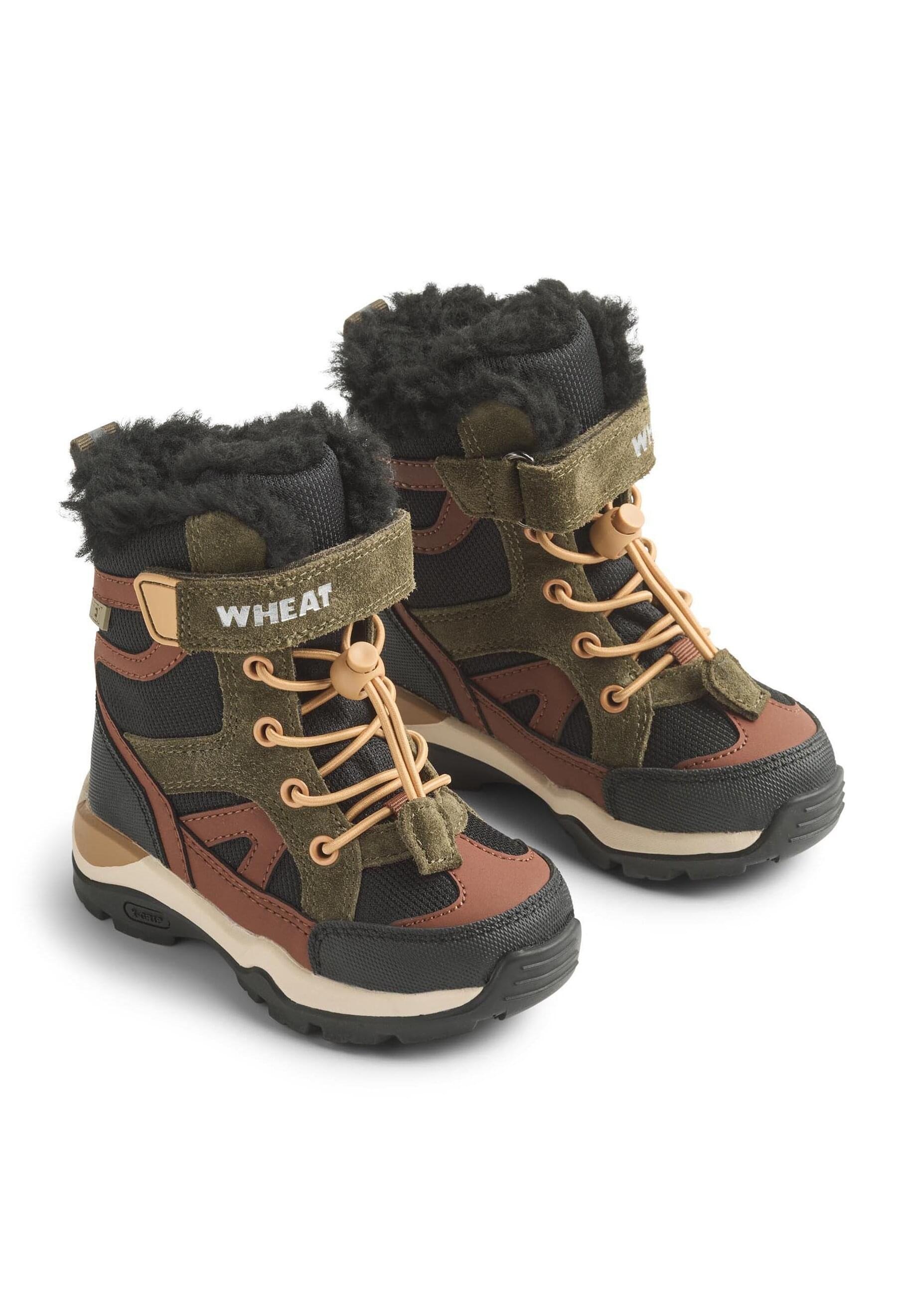WHEAT Jungen Stiefel "WHEAT Winterboot Dixie Tex", Gr. 24schwarz, Schuhe