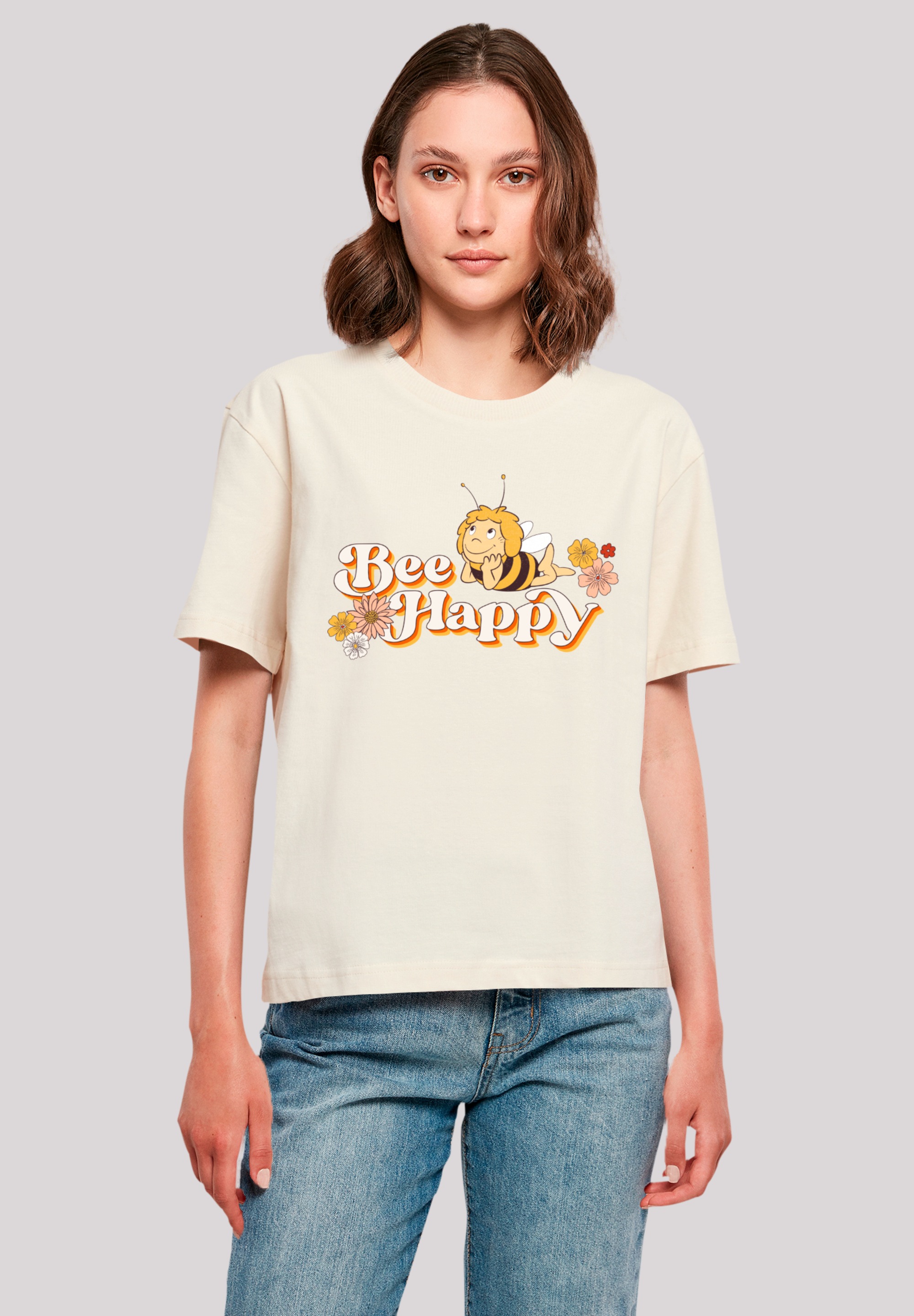 F4NT4STIC T-Shirt »Die Biene Maja Bee Happy Heroes of Childhood« Nostalgie, Retro, Heroes of Childhood