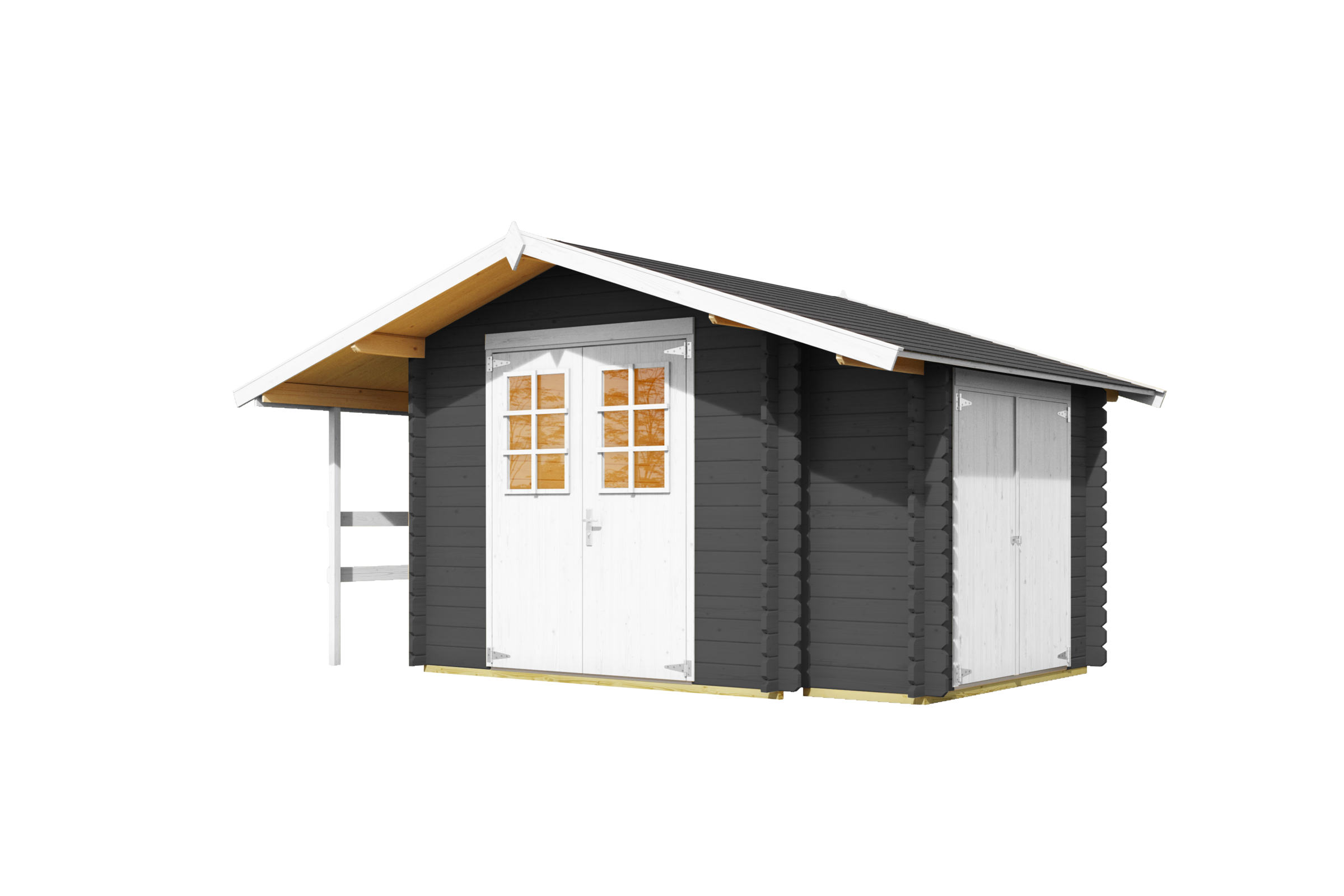 Nordic Holz Gartenhaus "Vilano 2", mit 3 getrennten Bereiche günstig online kaufen