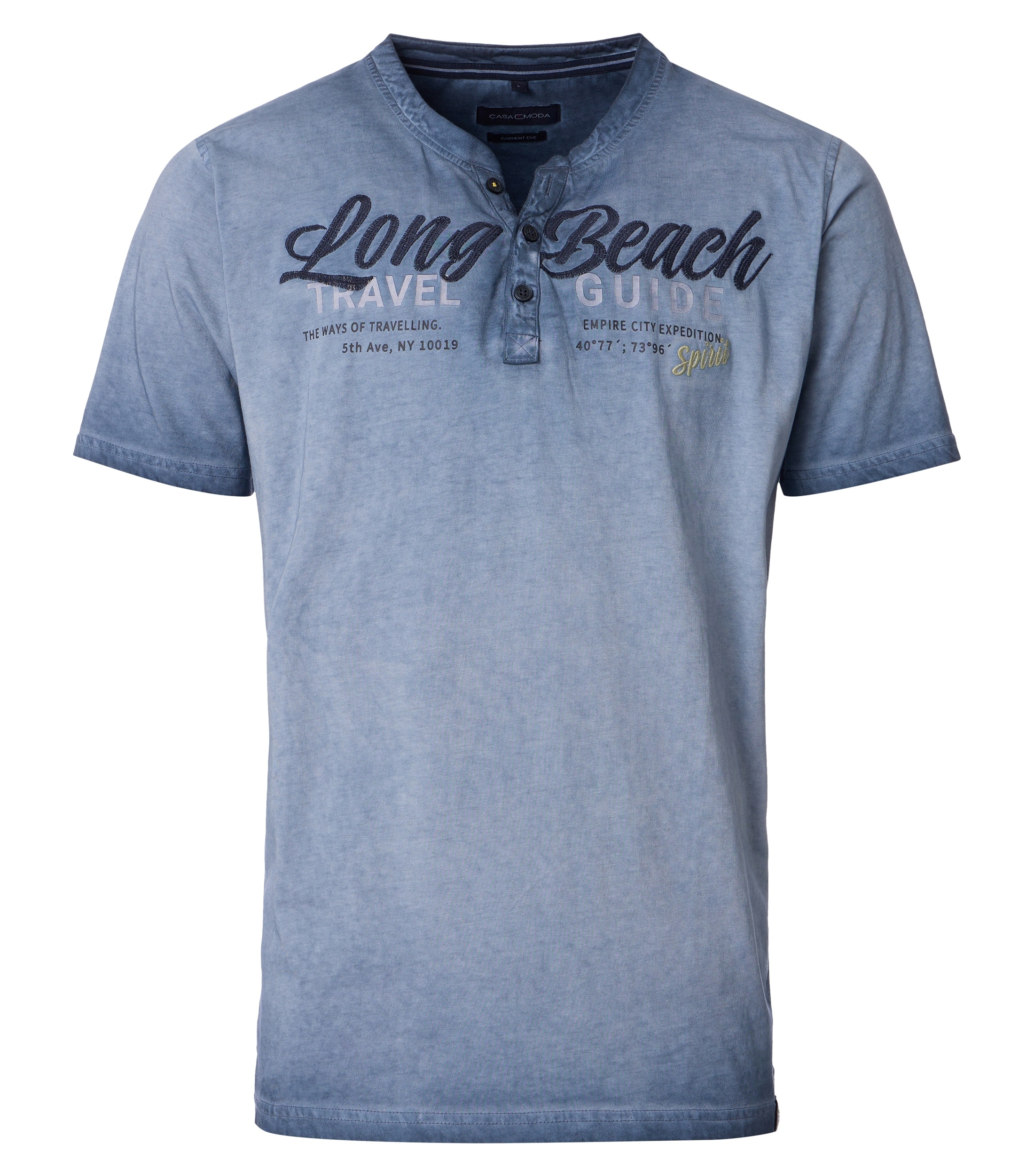 CASAMODA Henleyshirt "CASAMODA Henley Print"