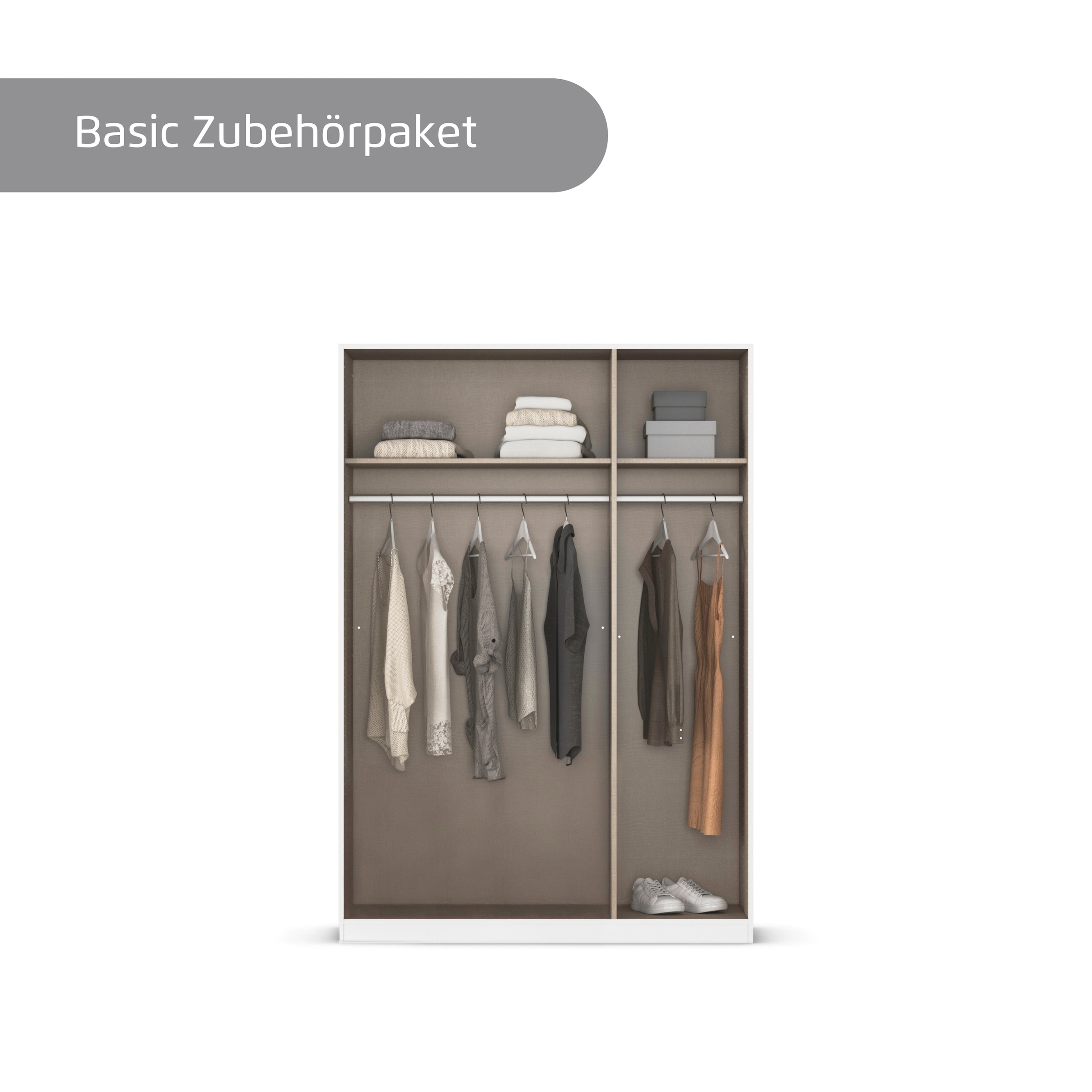 rauch Kleiderschrank »Marlene«, (in 3 verschiedenen Ausstattungen BASIC/CLASSIC/PREMIUM), in 3 Breiten 91/136/181 cm im Landhaus-Stil MADE IN GERMANY