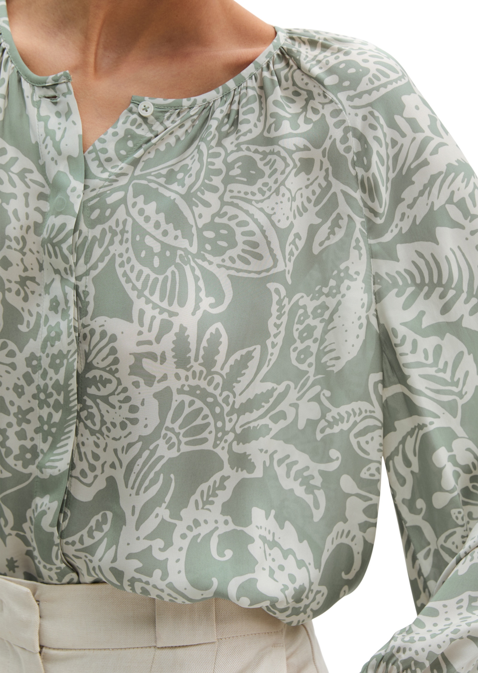 Marc O'Polo Langarmbluse »aus leichtem Viskose-Twill«