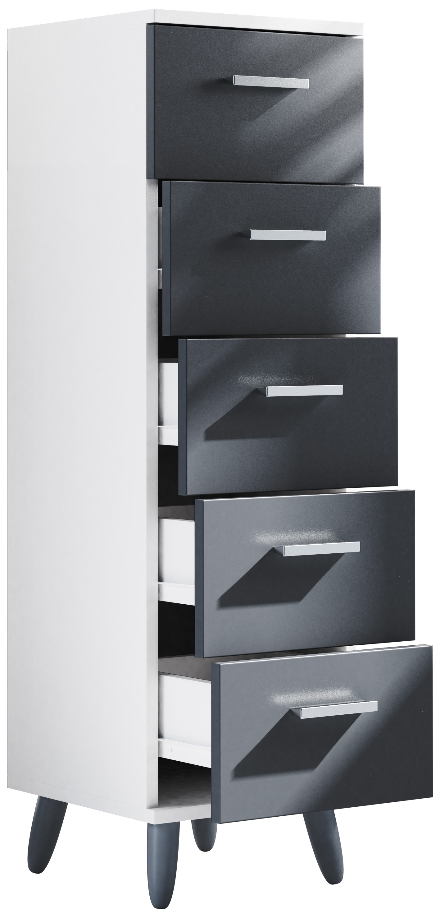 VCM Midischrank »Midischrank Badmöbel Kommode Schubladen Landos M«