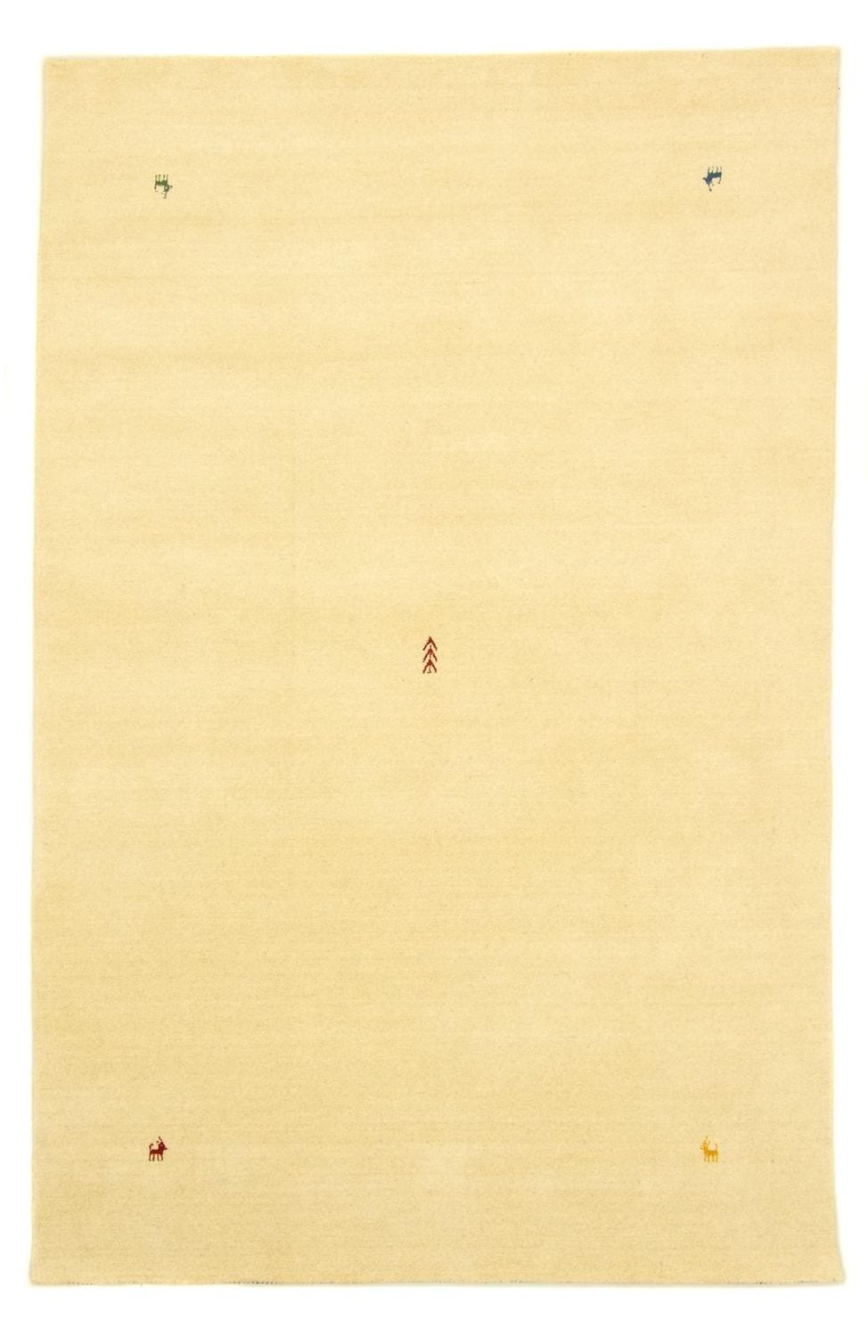 morgenland Wollteppich »Gabbeh Teppich - Indus »Deluxe« Rechteckig«, rechteckig, 1,5 mm Höhe, Sehr weicher Flor