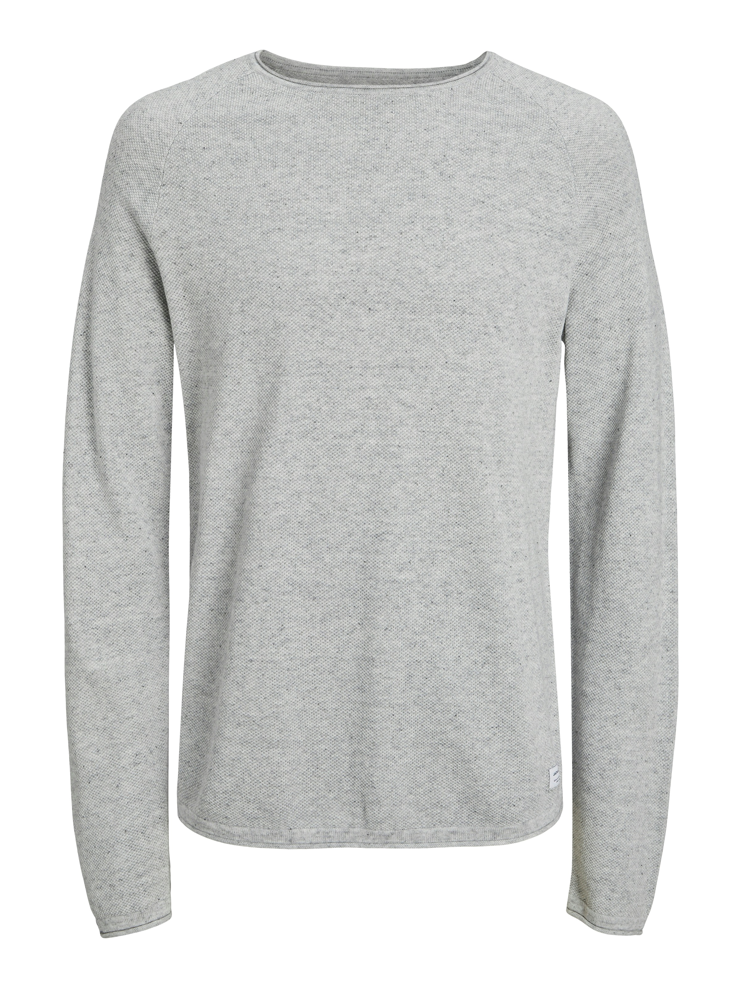 Jack & Jones Rundhalspullover »JJEHILL KNIT CREW NECK NOOS« Baumwolle, regular fit