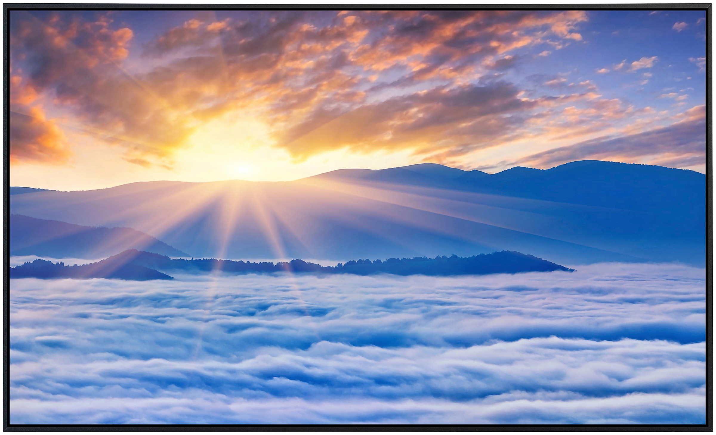 Papermoon Infrarotheizung »Sonnenaufgang über Wolken«, sehr angenehme Strahlungswärme