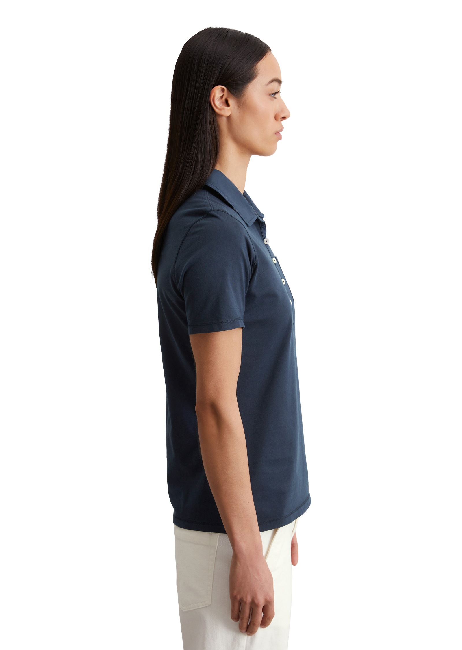 Marc O'Polo Poloshirt »mit Material-Mix-Details«