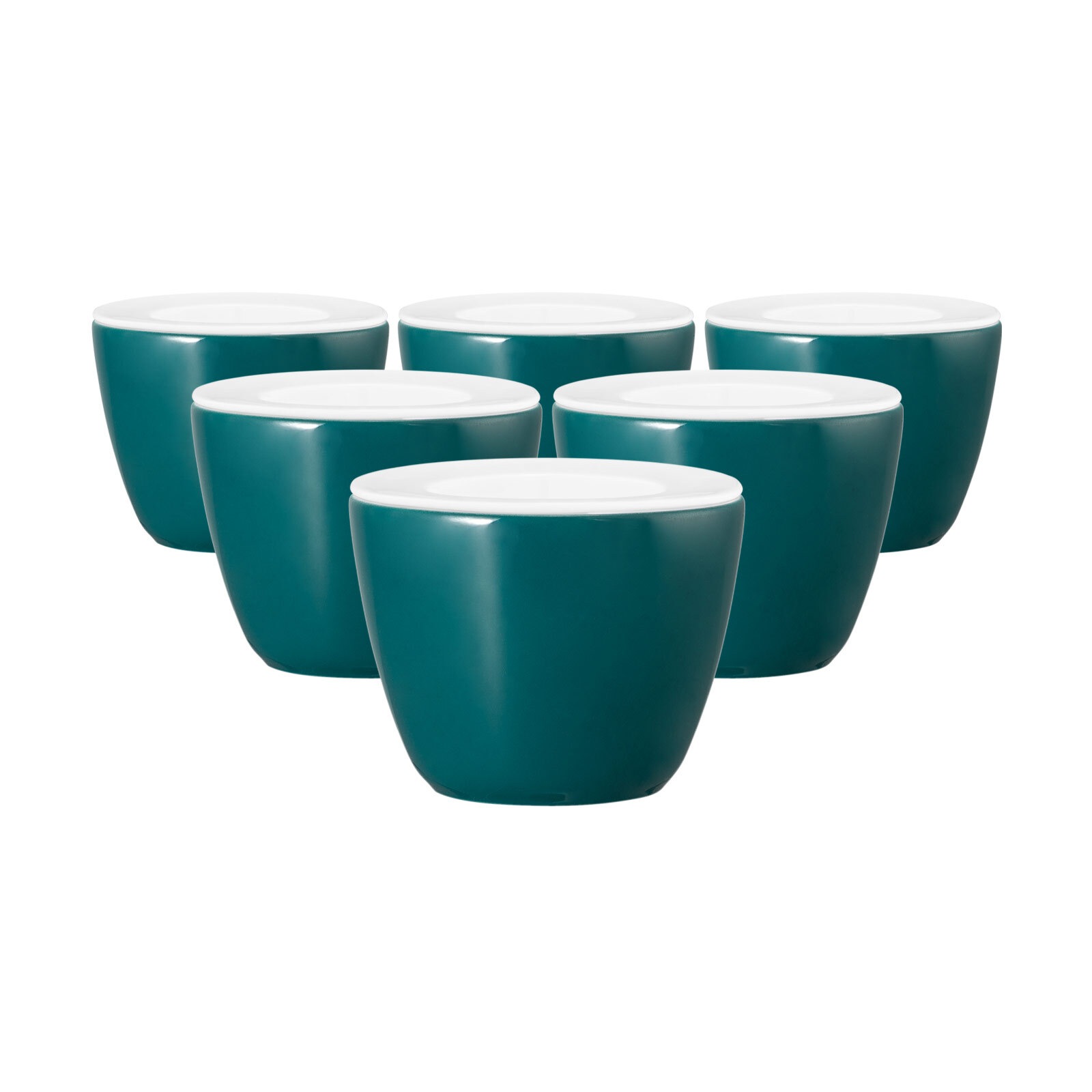 Seltmann Weiden Eierbecher "Snack and Egg Life Fashion ø 6,8 cm 6er Set" Spülmaschinenfest, Mikrowellensicher, Ofenfest