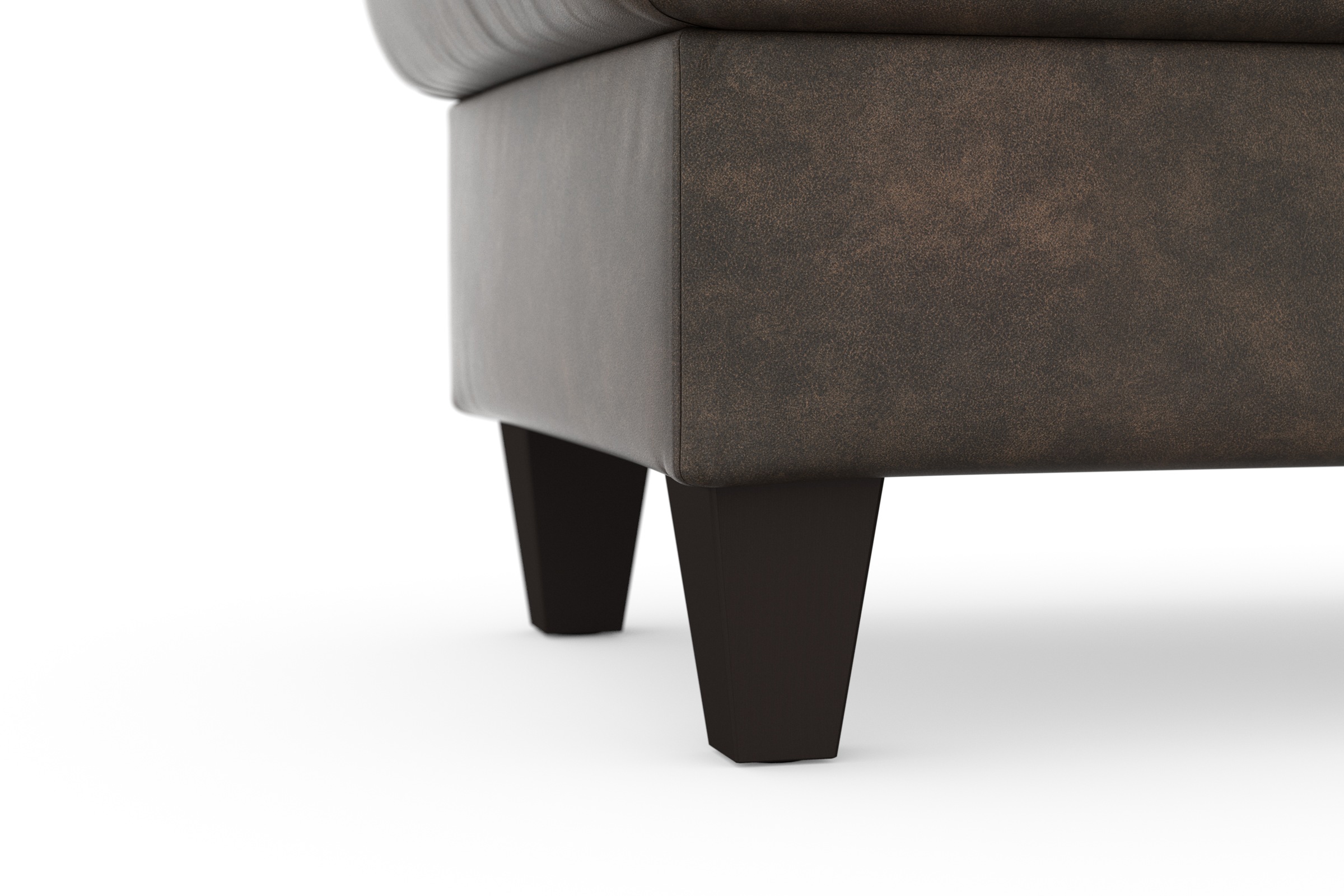 sit&more Stauraumhocker »Farö«, mit Stauraum und Federkern und wengefarbenen Füßen