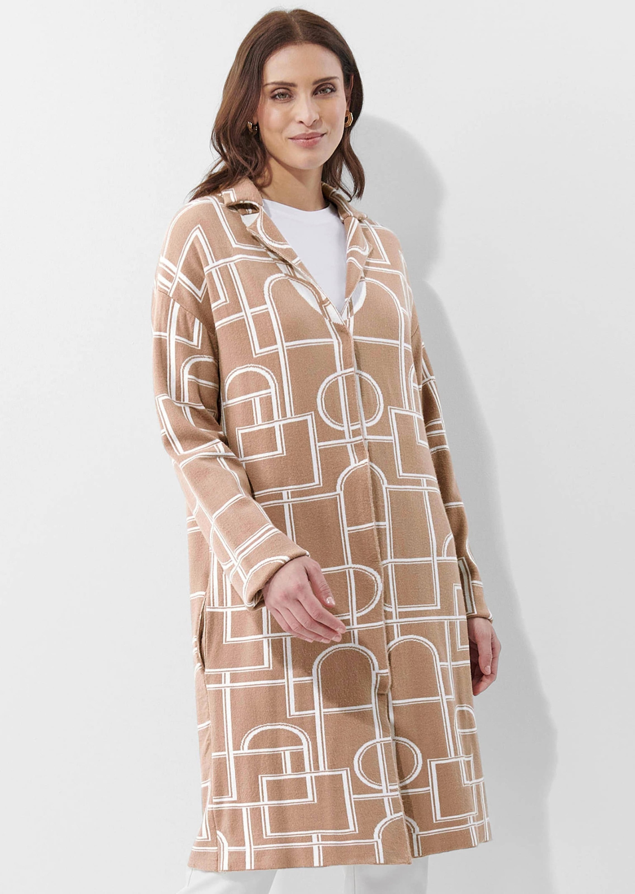 Thumbnail - Alba Moda Langmantel "Strickmantel Strickmantel"