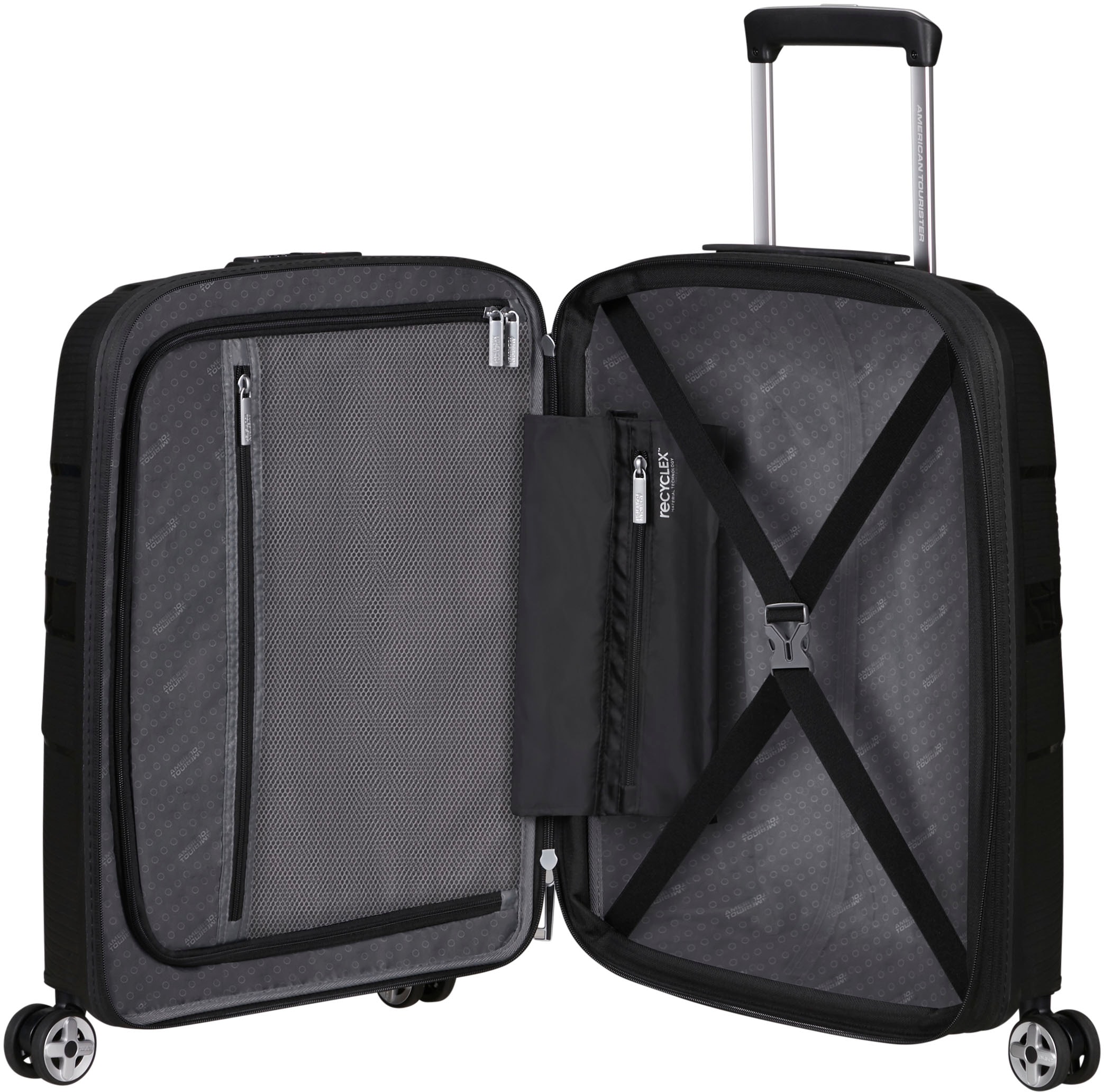 American Tourister® Hartschalen-Trolley »STARVIBE, in verschiedenen Farben und Größen«, 4 Rollen, Handgepäck-Koffer Reisegepäck Koffer TSA-Zahlenschloss