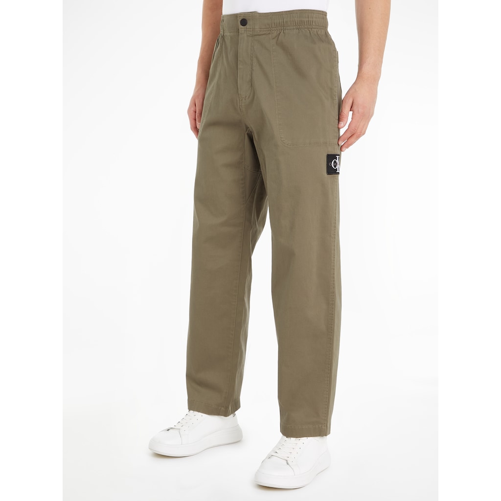 Calvin Klein Jeans Sweathose »BADGE TRIM WOVEN PANT«