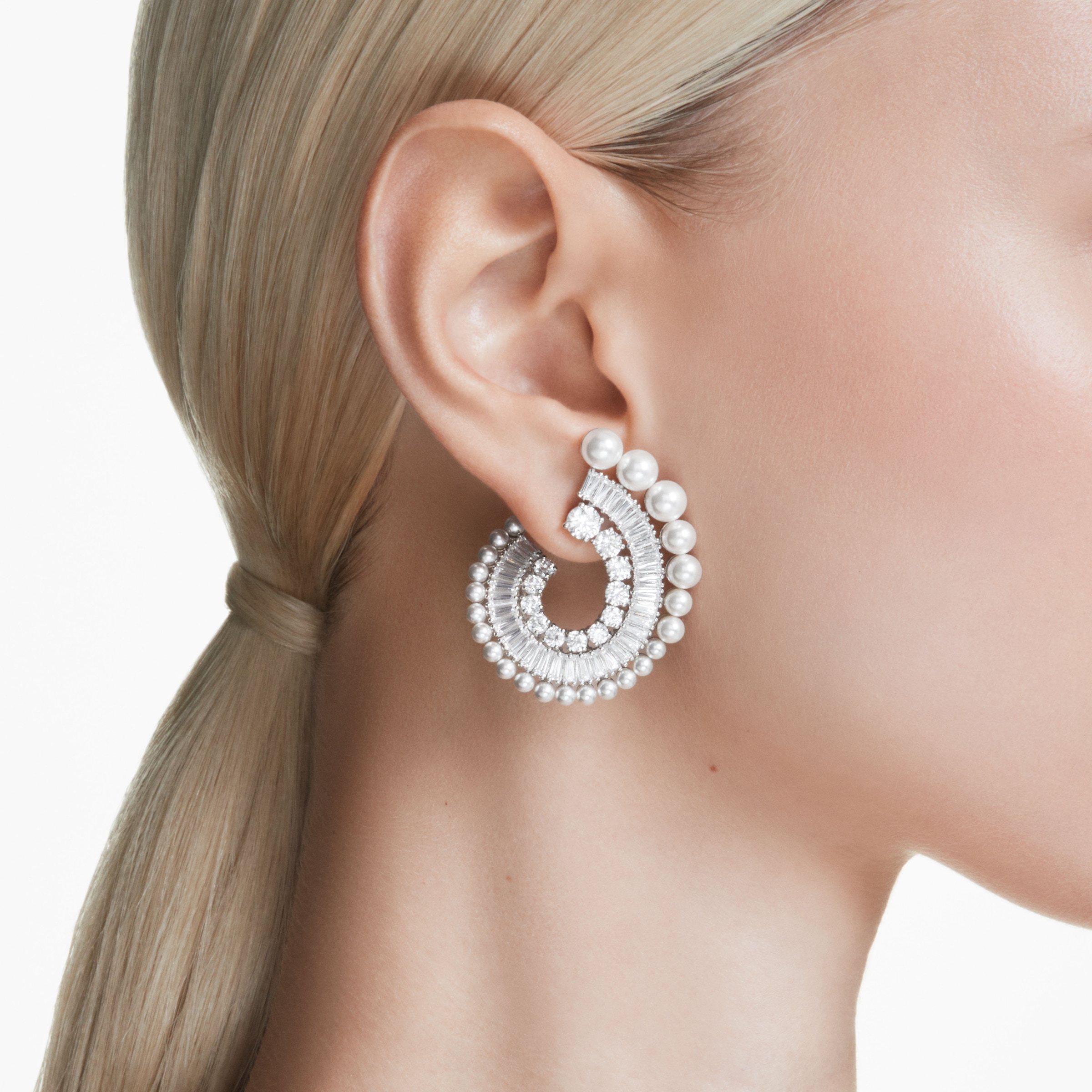 Swarovski Paar Ohrstecker »Schmuck Geschenk Ariana Grande Drop-Ohrhänger, 5720869«, mit Swarovski® Kristall - mit Swarovski® Perle