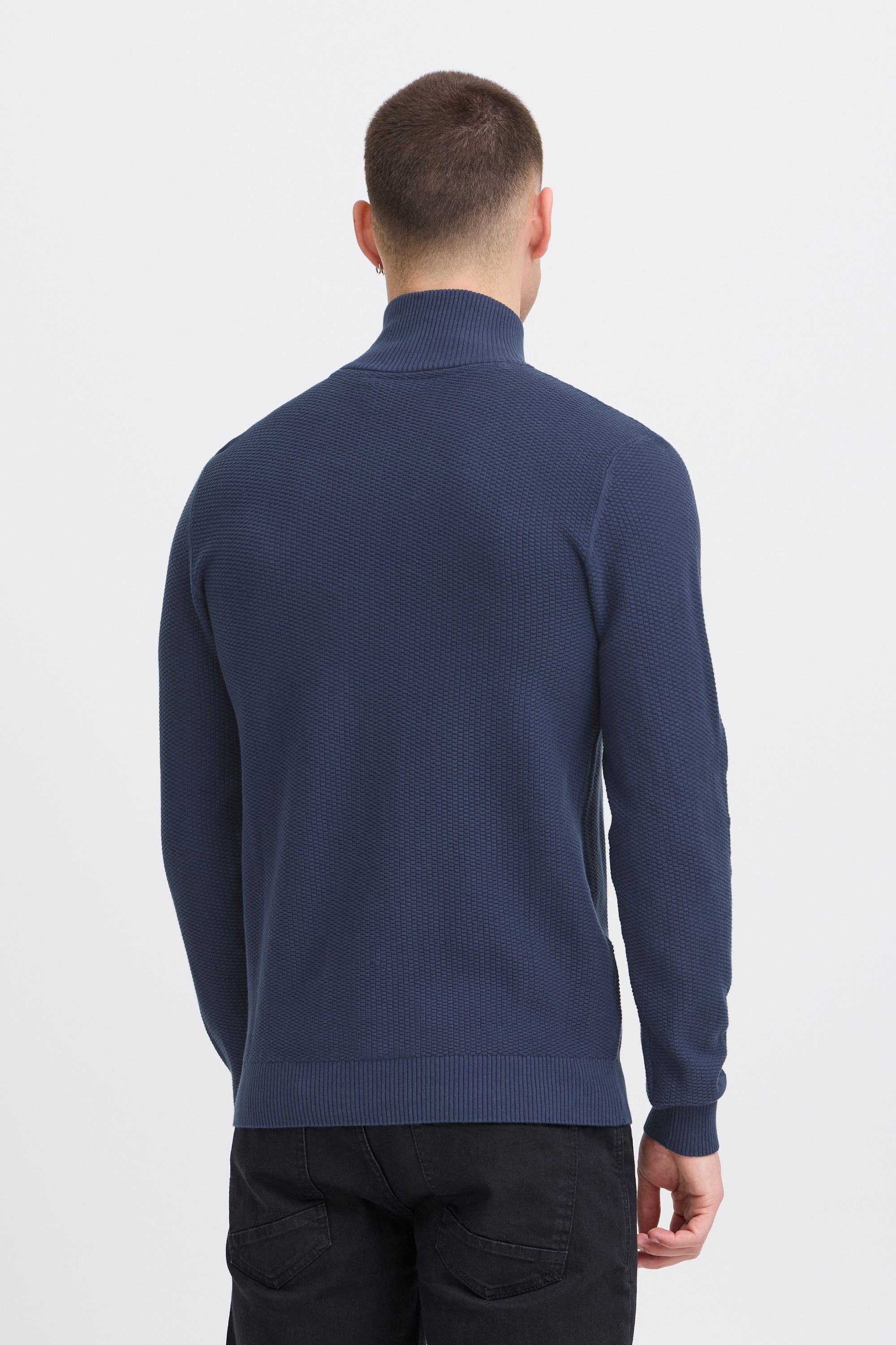 Troyer BLEND "Troyer BHPullover", Herren, Gr. S, blau (marineblaus), Obermaterial: 100% Baumwolle CO., Pullover Troyer 3