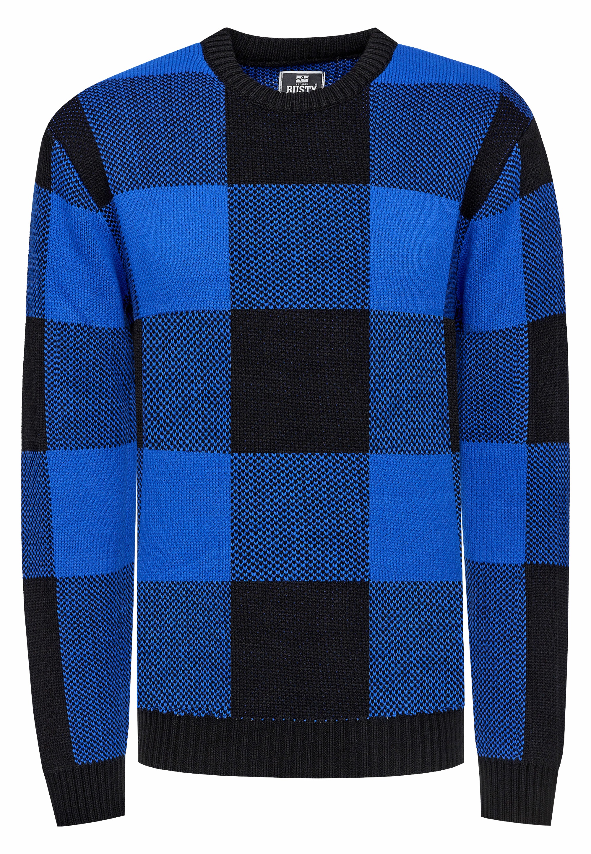 Thumbnail - Rusty Neal Strickpullover, mit karierter Musterung