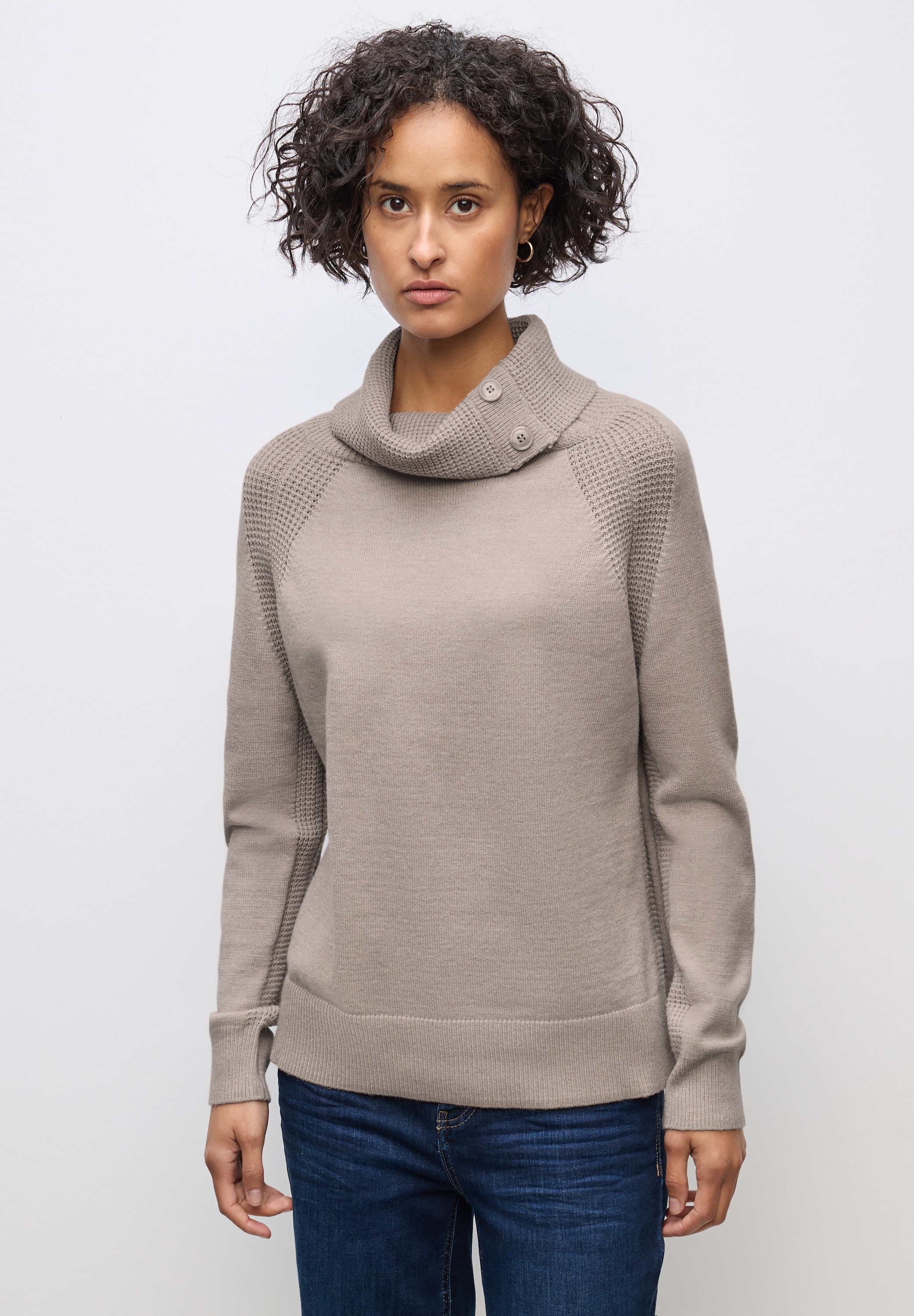 STREET ONE Rollkragenpullover, mit Stehkragen günstig online kaufen