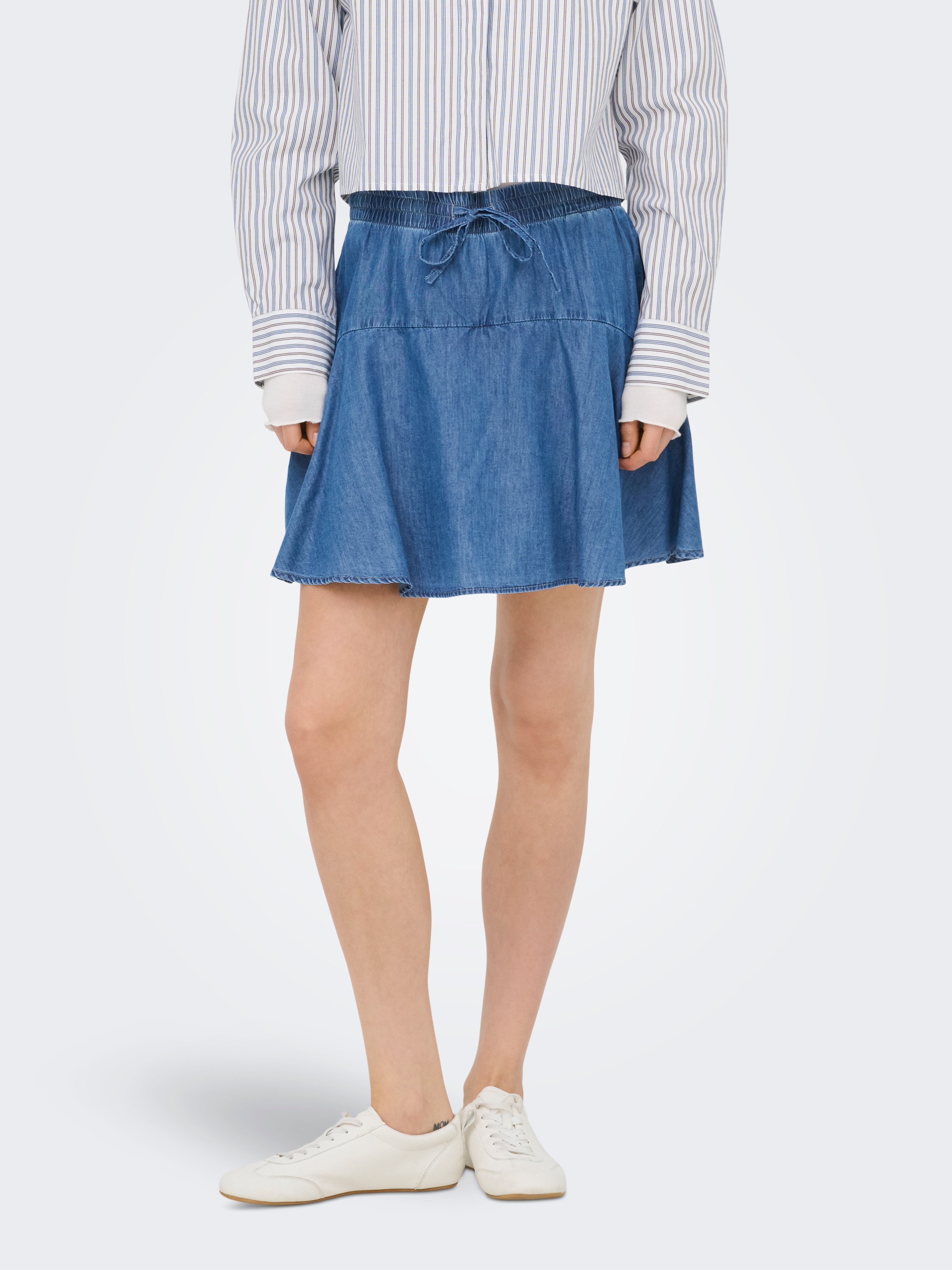 ONLY Hosenrock "ONLBEA ELAS STRING CUT SKORT DNM" Baumwollmischung günstig online kaufen