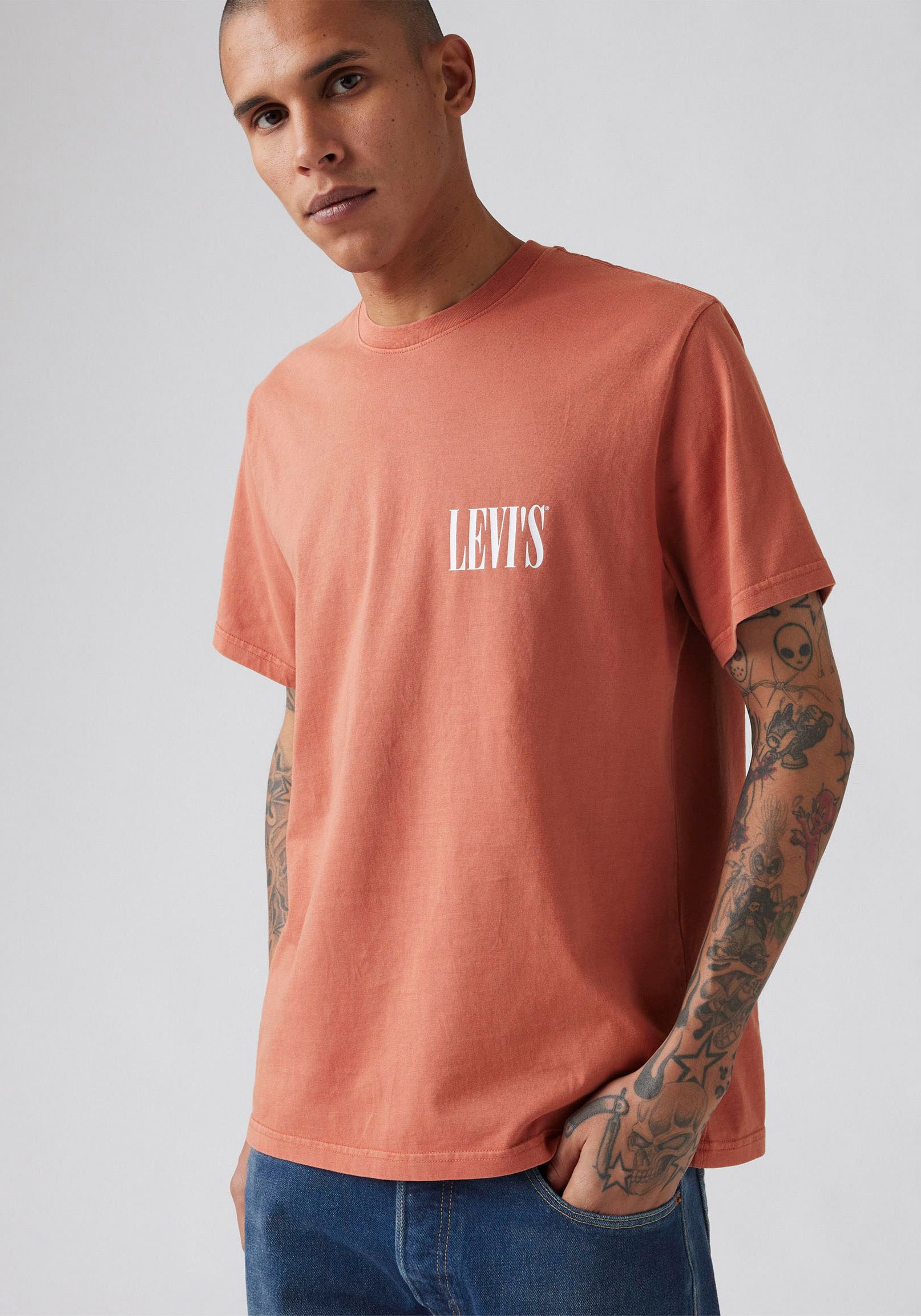 Levi's® T-Shirt, mit Logoschriftzug