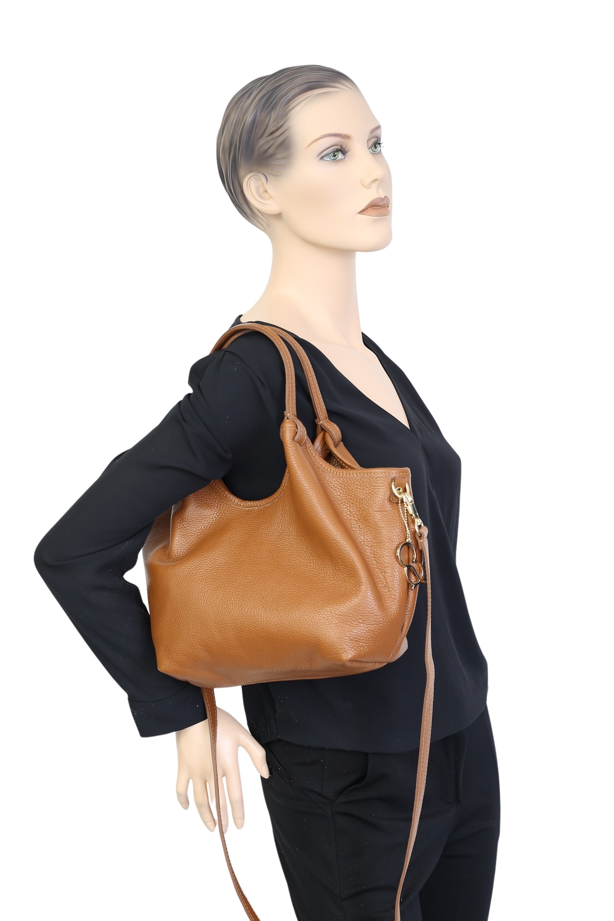 COLLEZIONE ALESSANDRO Schultertasche »Madmoi«, Made in Italy, aus weichem Leder