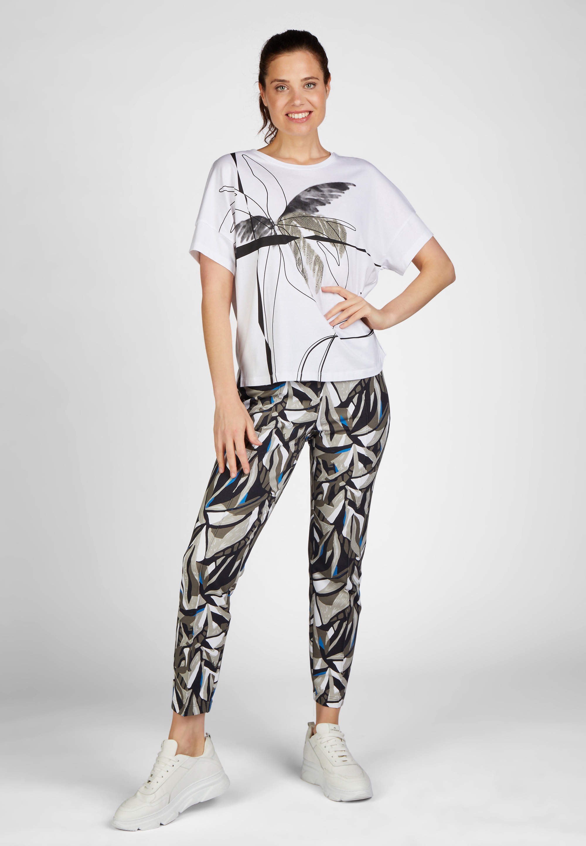 Rabe Print-Shirt »Rabe T-Shirt mit überschnittener Schulter«