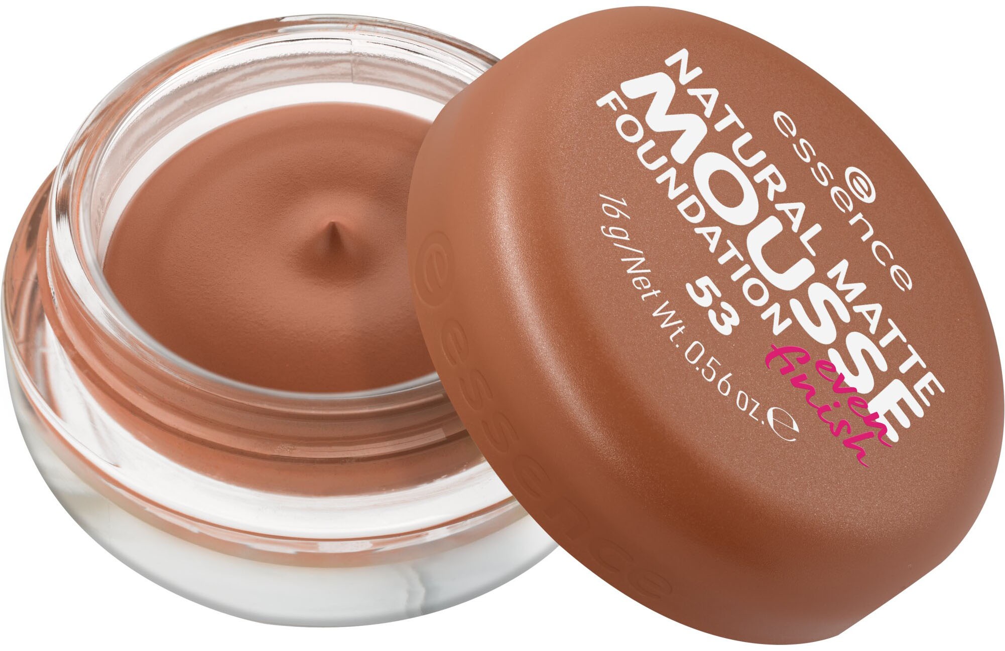 Essence Foundation »NATURAL MATTE MOUSSE FOUNDATION«, (3er Pack), mit Clean-Beauty-Textur