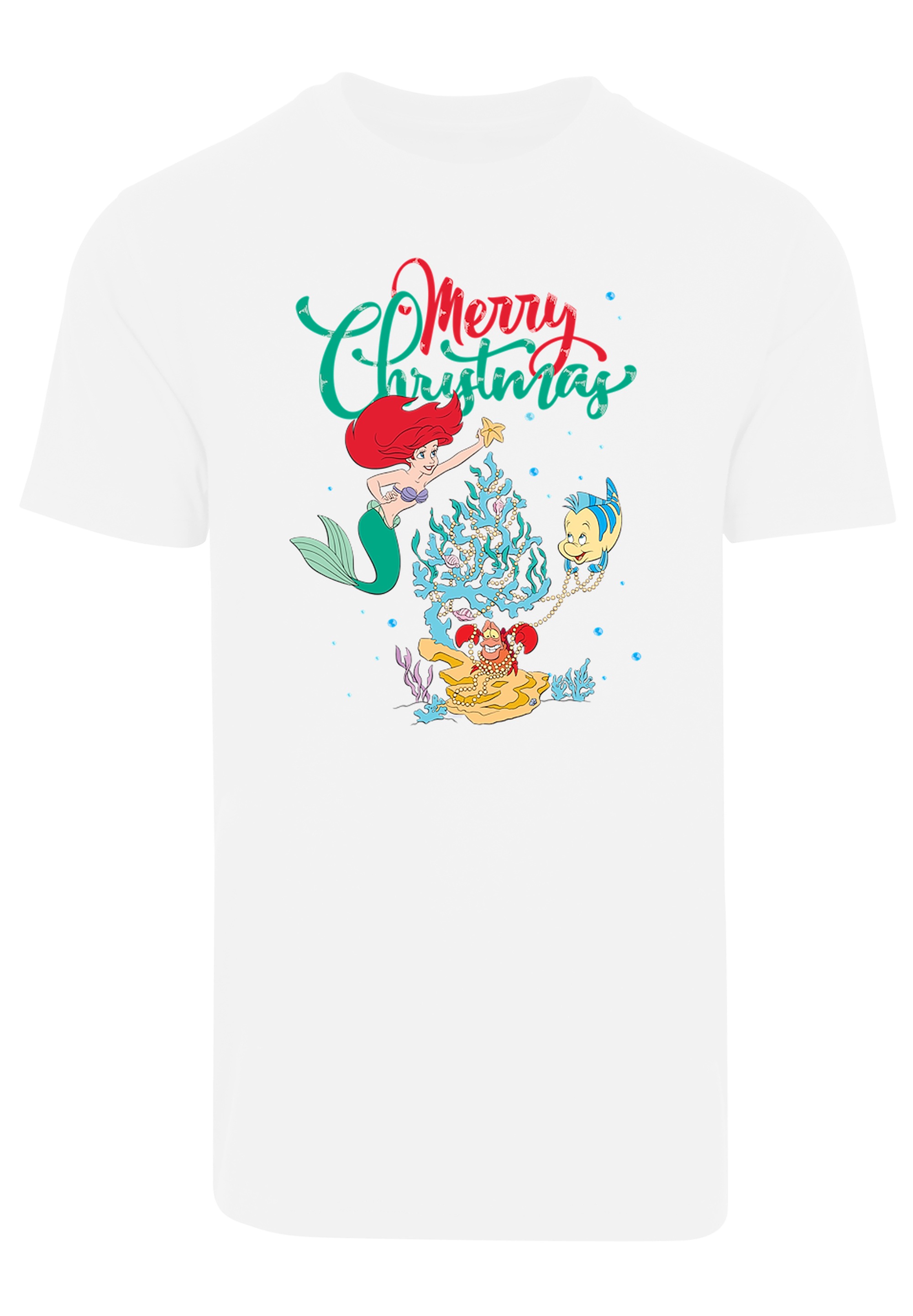F4NT4STIC T-Shirt »Arielle die Meerjungfrau Weihnachten« Print