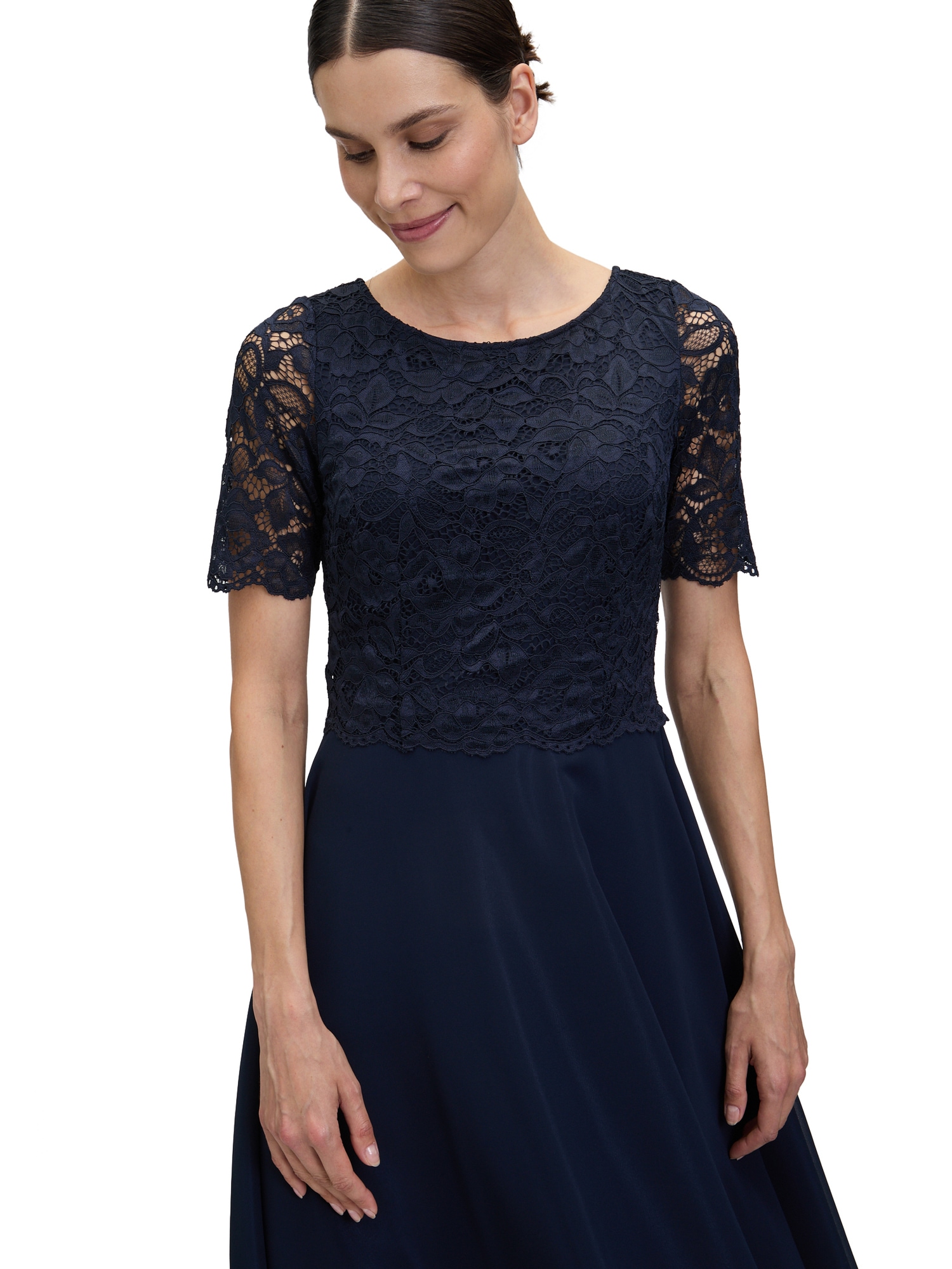 Vera Mont Cocktailkleid »Damen mit Spitze« Ohne Tasche Spitze