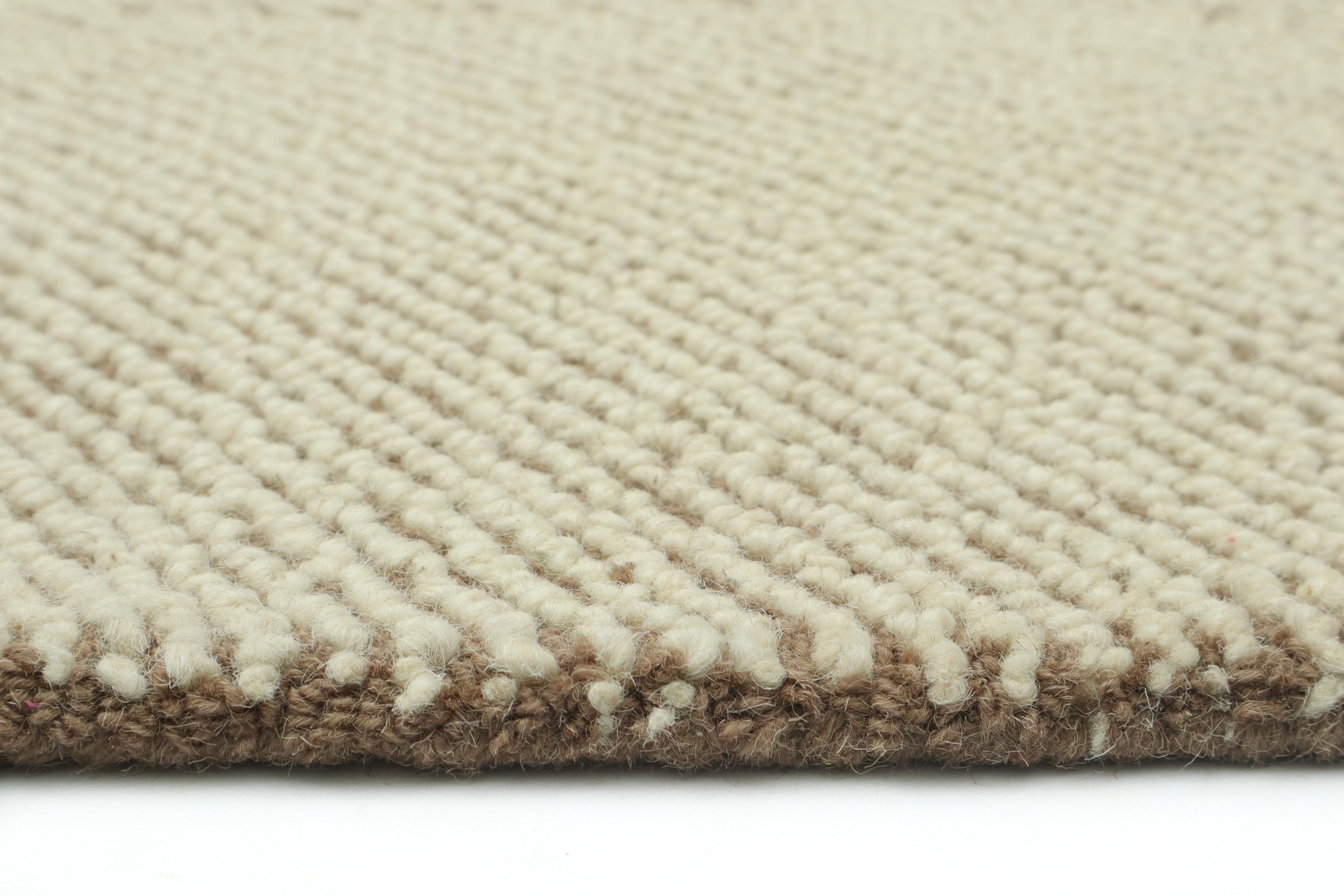OTTO home Wollteppich »Liviaa, handgewebt, Wolle« rechteckig 18 mm Höhe Zen, Skandi, Hygge, Natur, Wohnzimmer, Schlafzimmer, Esszimmer
