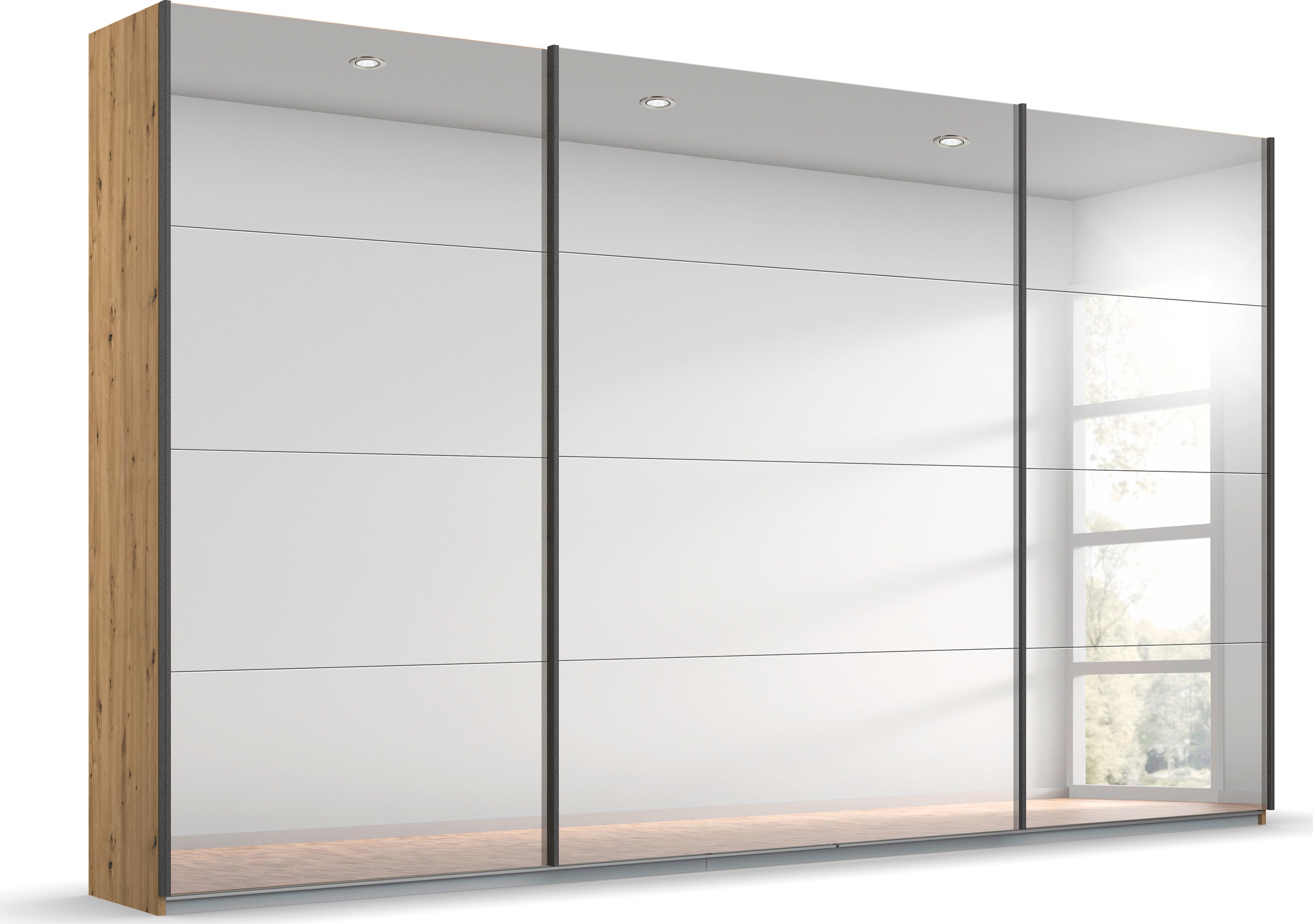 OTTO home 1100000002199 "Mehrzweckschrank Aktenschrank Möbel Mietswohnung Schlafzimmer OTELI" 3 Ausstattungen BASIC/CLASSIC/PREMIUM (inkl. SOFT-CLOSE-FUNKTION), Breiten 203/271/315/360 cm Höhen 210/229 cm MADE IN GERMANY
