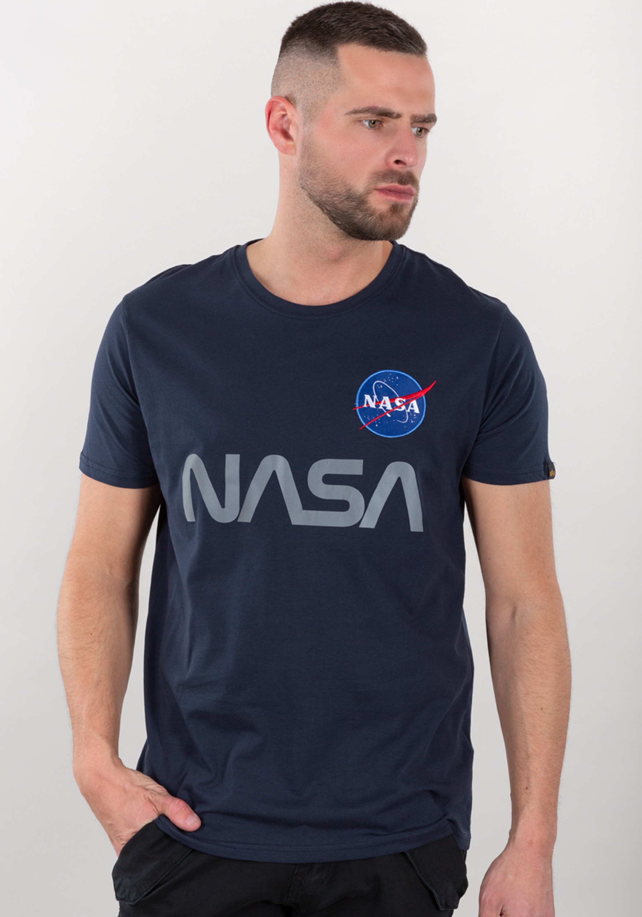 Alpha Industries T-Shirt "ALPHA INDUSTRIES Men - T-Shirts NASA Reflective T günstig online kaufen
