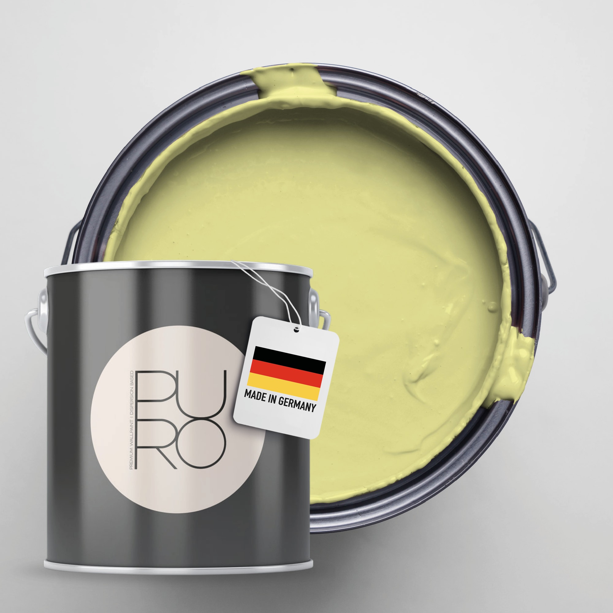 A.S. Création Wandfarbe "Premium Innenwandfarbe PURO Tuchmatt gentle lime" ideal für Wohnzimmer, Schlafzimmer, Flur und Küche, Farbwelt Grün