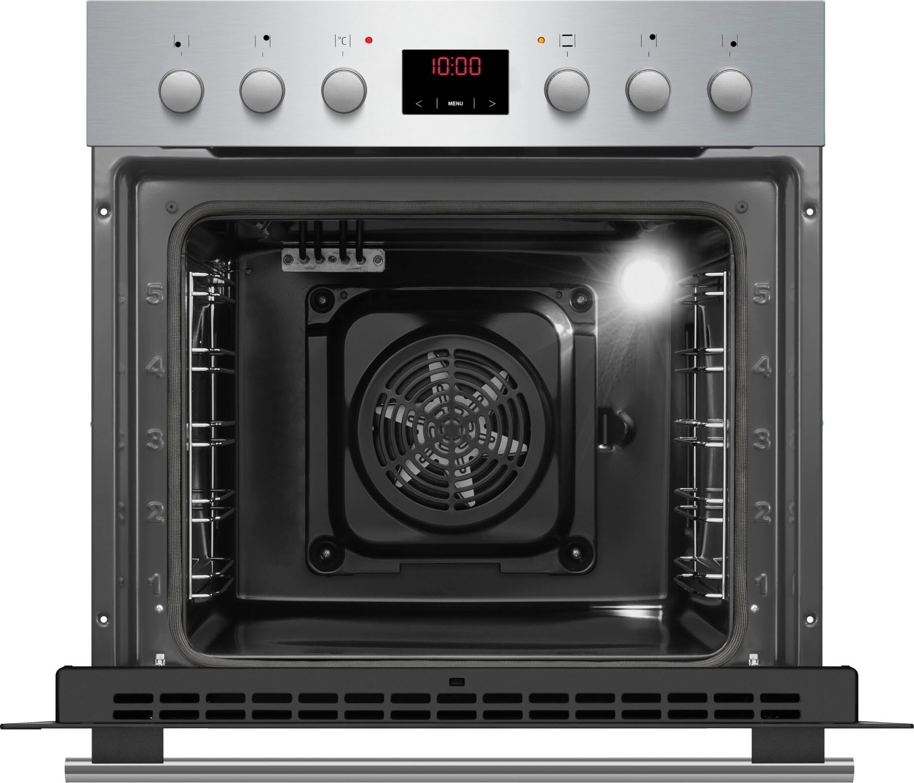 Amica Elektro-Herd-Set »EHC 12550 E«, mit Teleskopauszug nachrüstbar, Steam Clean