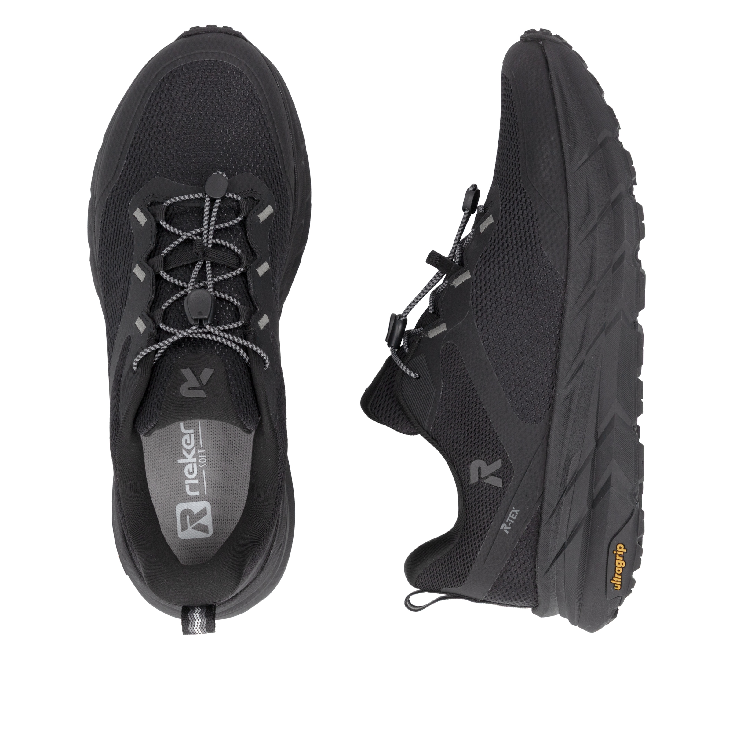 RIEKER Sport Plateausneaker  Outdoorschuh mit ultragrip-Laufsohle und Gummizug