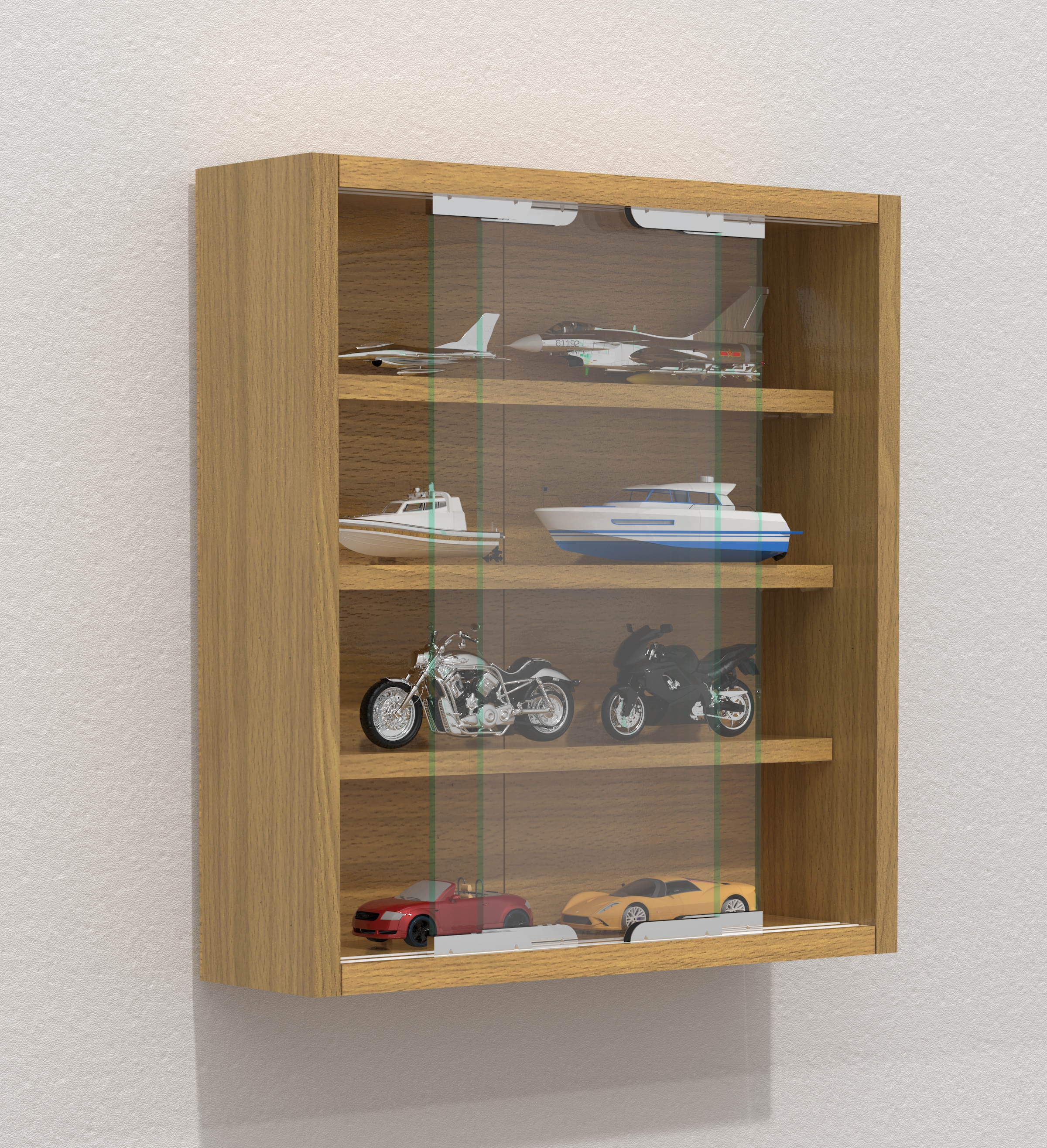 VCM Wandregal »Hängevitrine Wandvitrine Sammel Deko Agisa S«