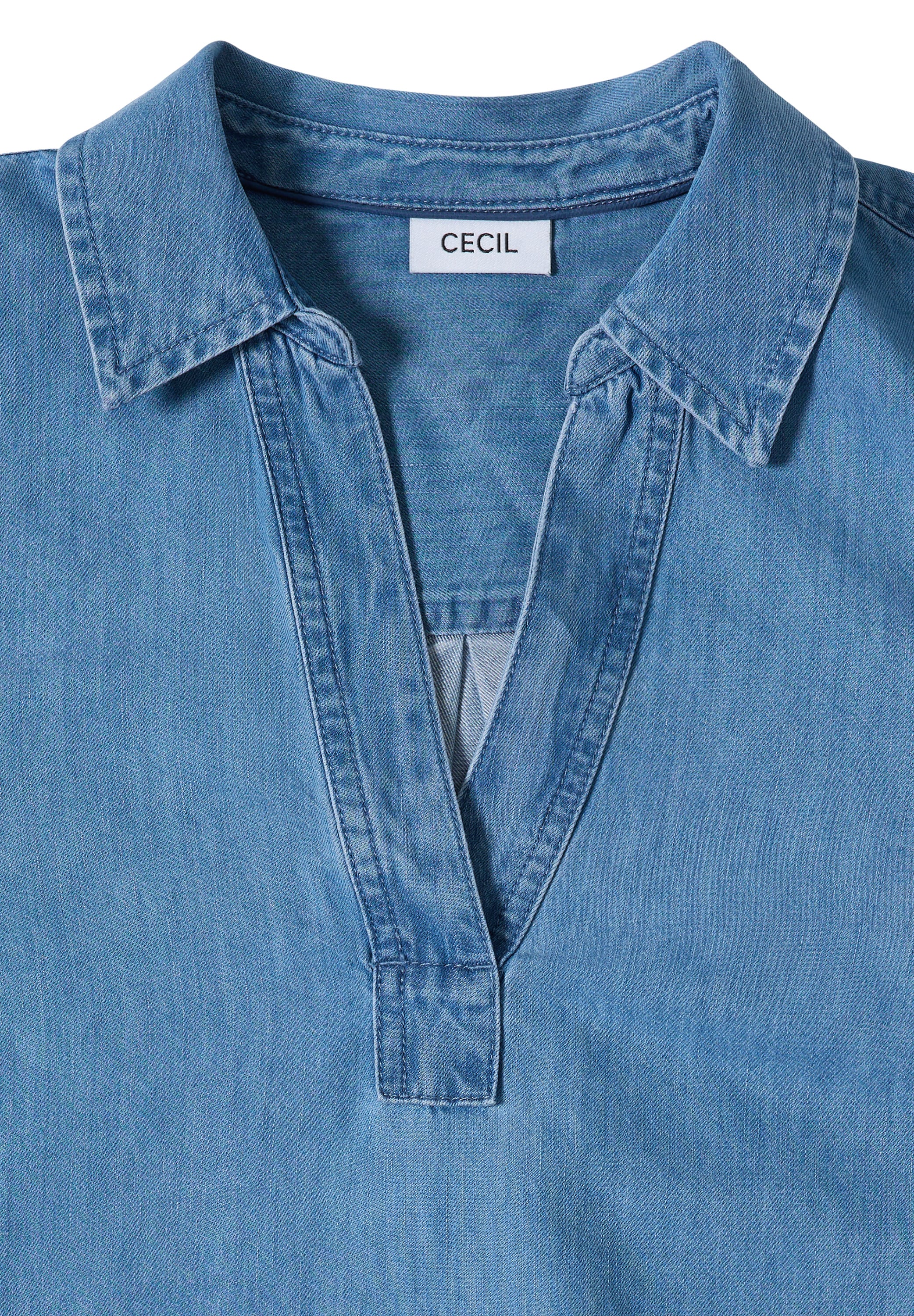 Cecil Jeanskleid Ohne Taschen knielang