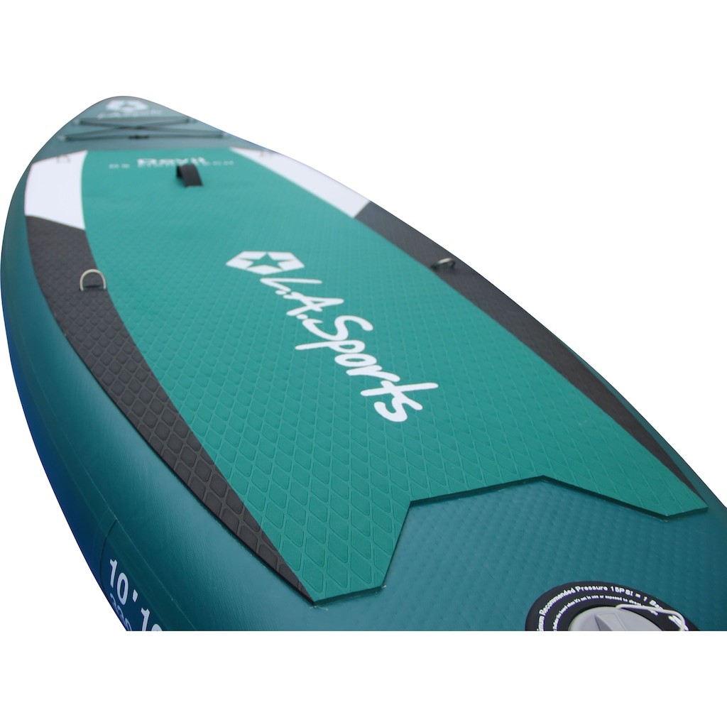 L.A. Sports Inflatable SUP-Board »Devil«, (Set, 6 tlg., mit Paddel, Pumpe und Transportrucksack)