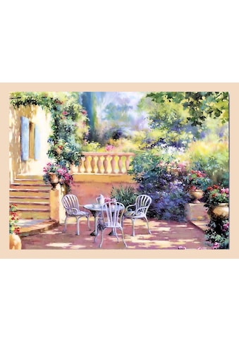 Home affaire Wandbild »Romantische Terrasse«, mit Rahmen kaufen