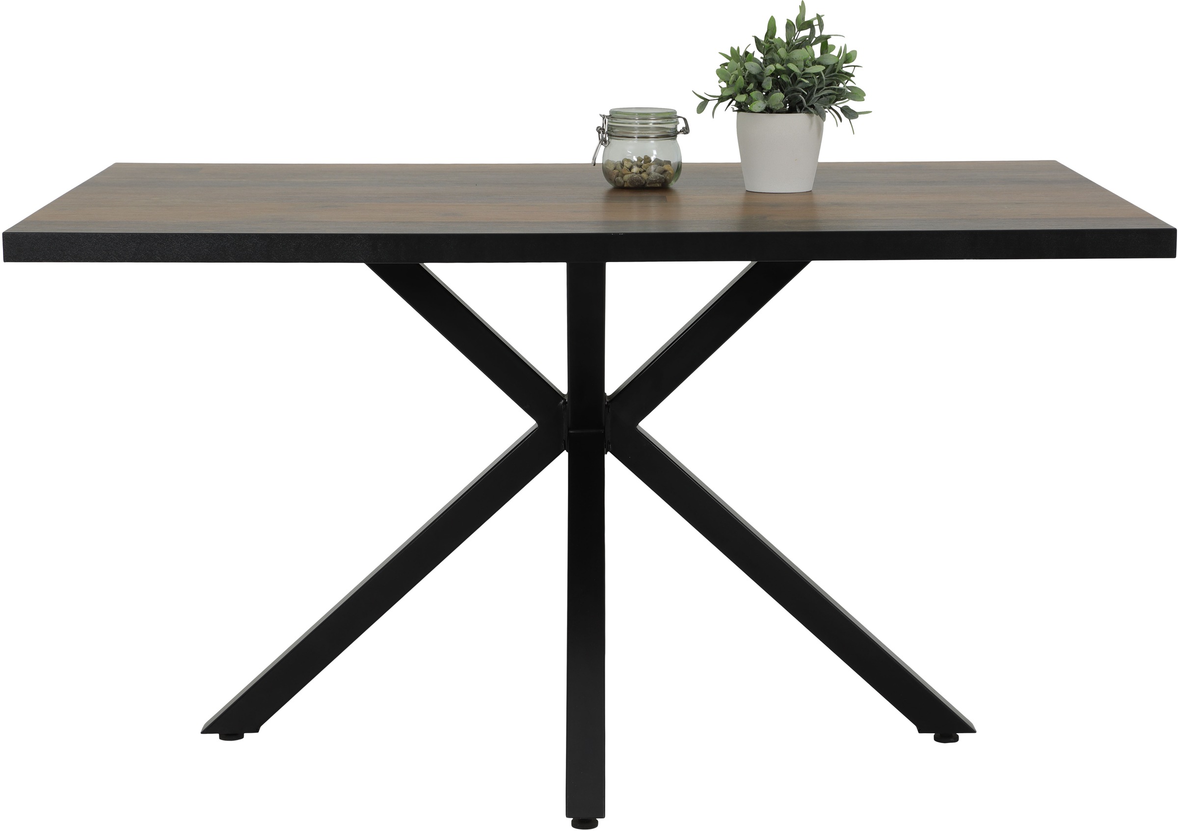 HELA Essgruppe »SPREE«, (4 tlg.), Esstisch 140x90 cm mit Dickkante, Microfaserbezug