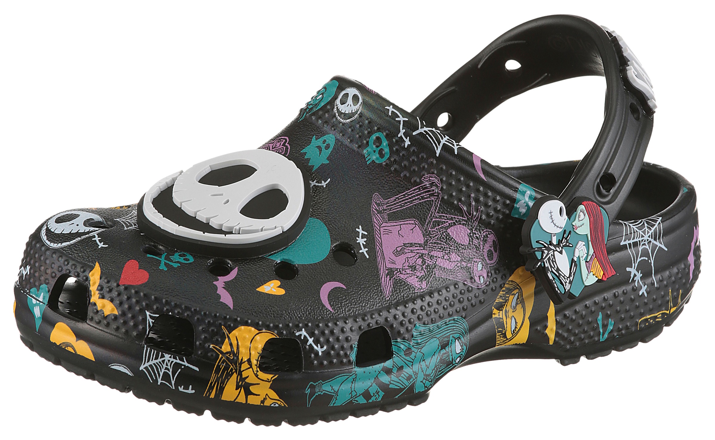 CROCS Mädchen Clog "The Nightmare Before Christmas Jack and Sally Classic Clog", Gr. 30multi, Croslite , kontrastfarbene Details, Schuhe, Hausschuh